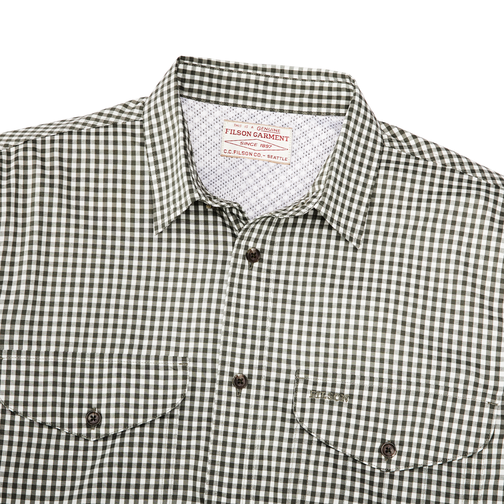 Twin Lakes Sport Shirt - Service Green Check - Image 4