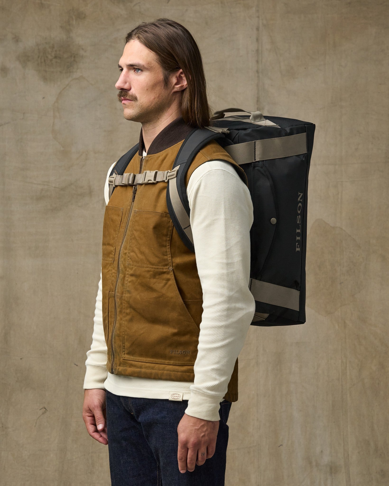 All-weather 40l Duffle - Black / Covert - Image 2