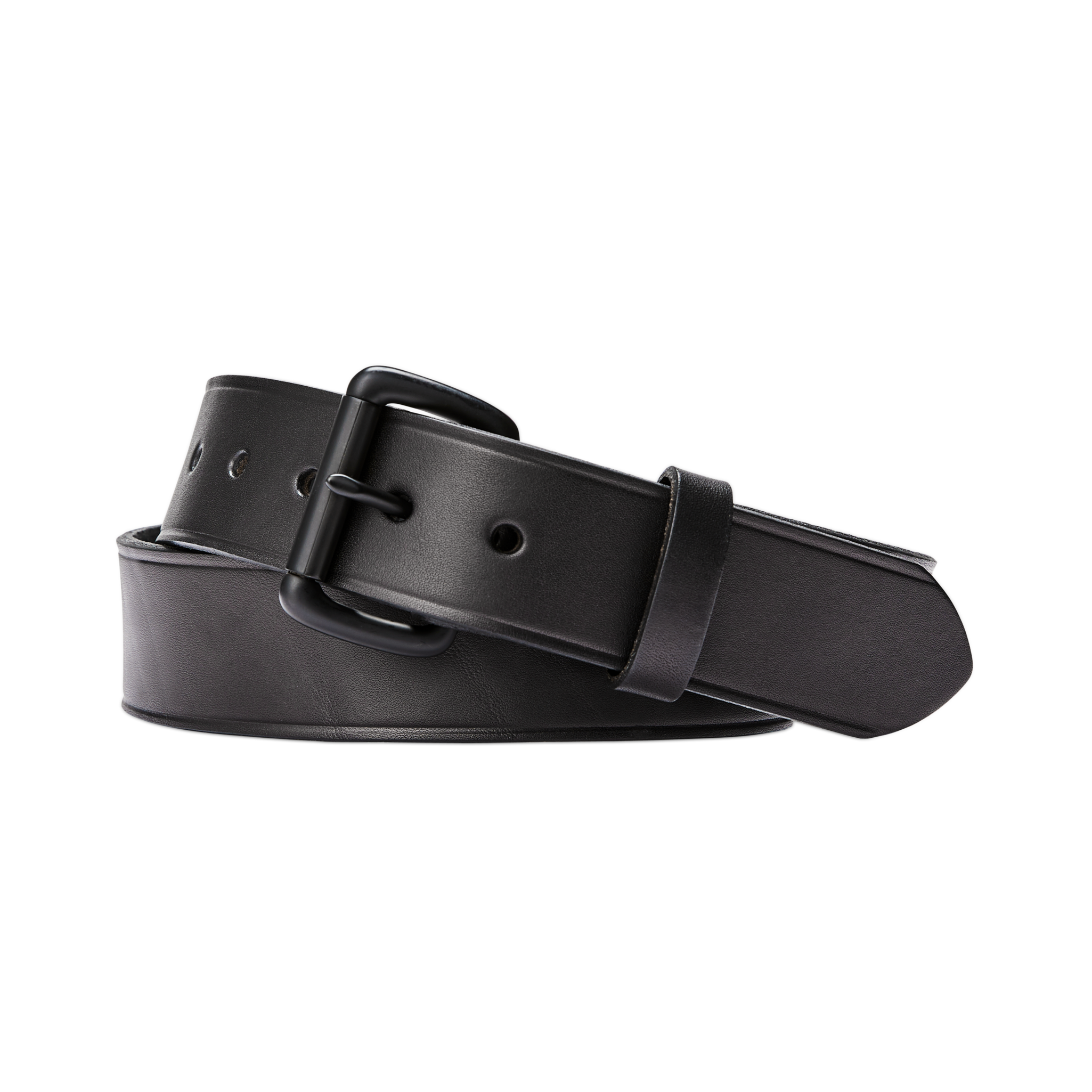 1.5" Bridle Leather Belt - Black - Image 3