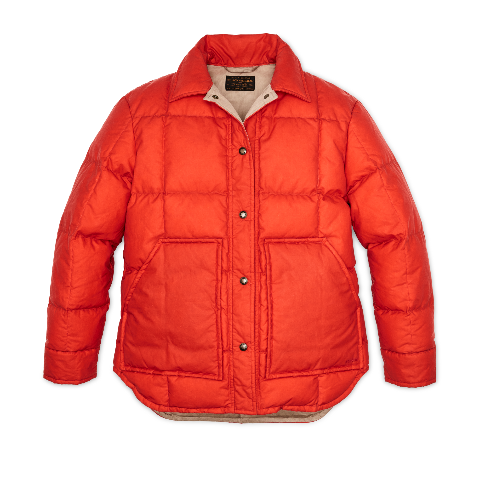 Women's Waxed Down Barn Coat - Campfire