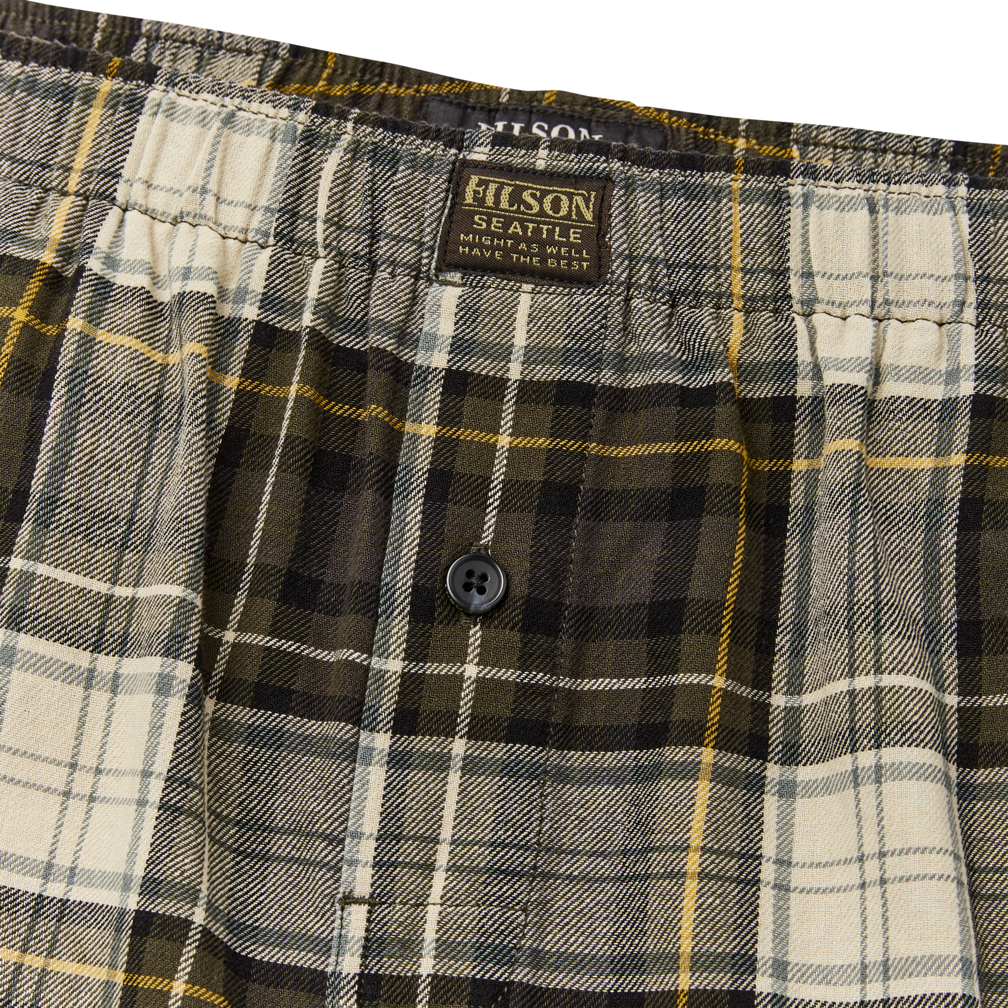 Smokey Bear Lounge Shorts - Forest Hunt Plaid - Image 3