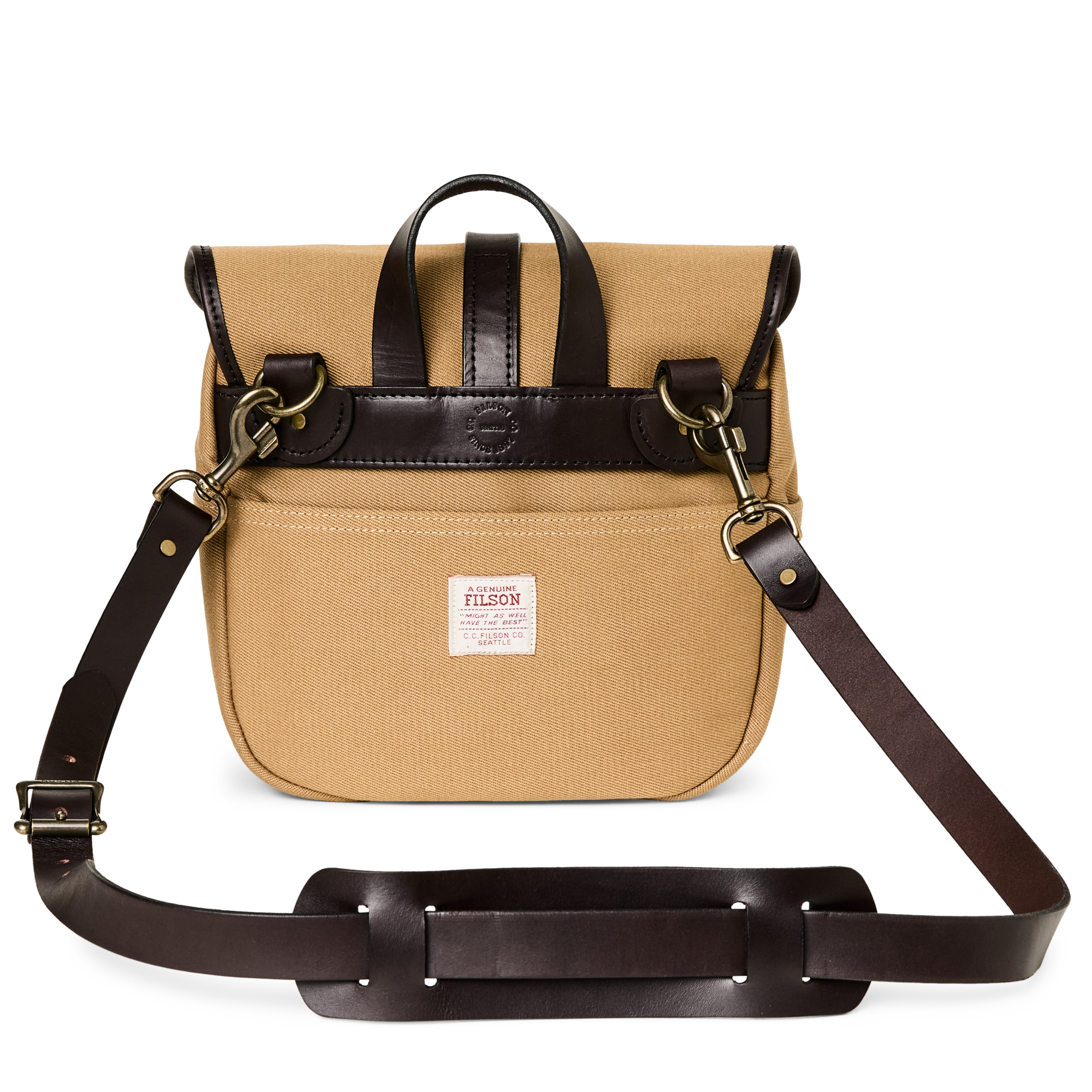 Small Rugged Twill Field Bag - Tan - Image 2