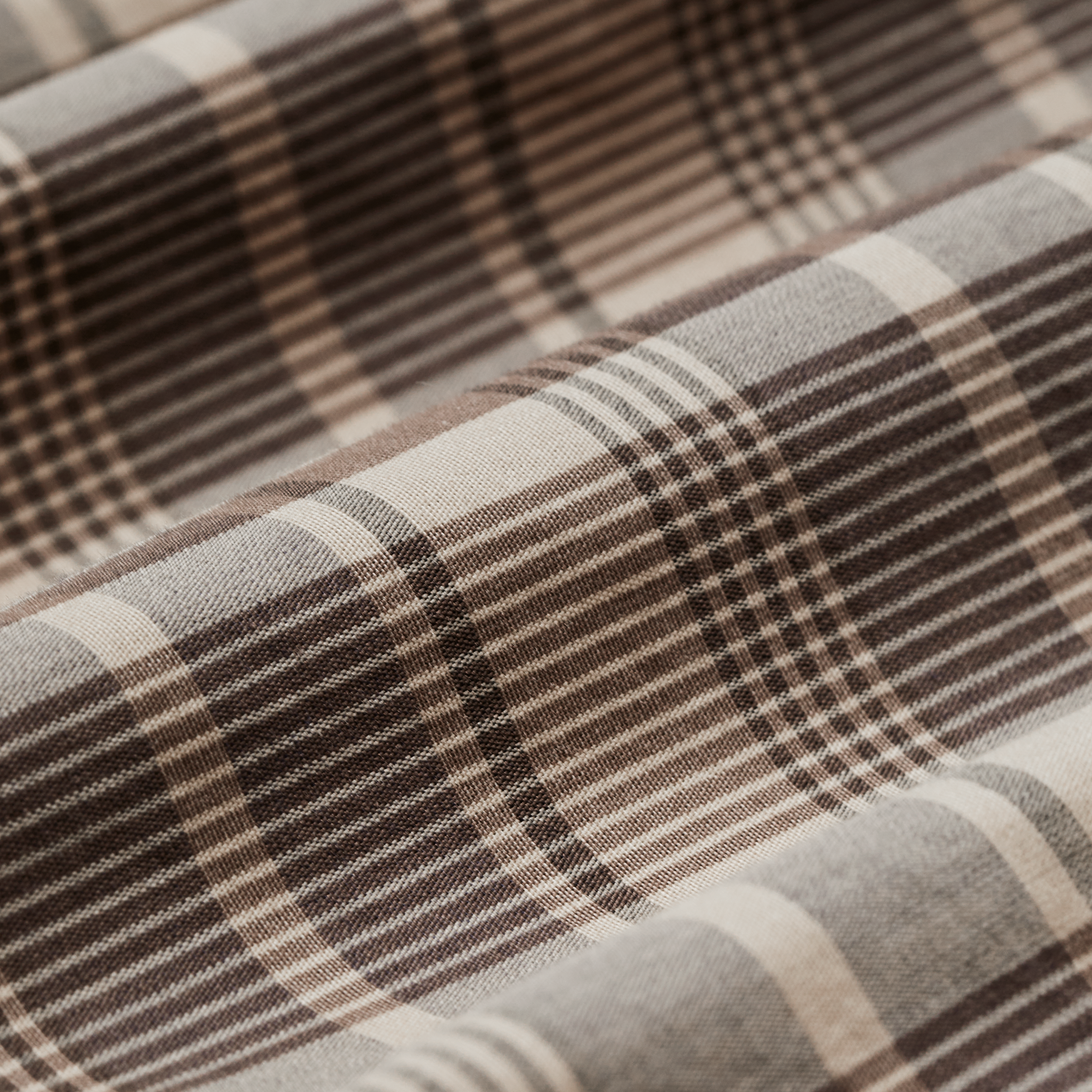 Filson's Washed Feather Cloth Shirt - Light Brown / Natural Plaid - Image 4