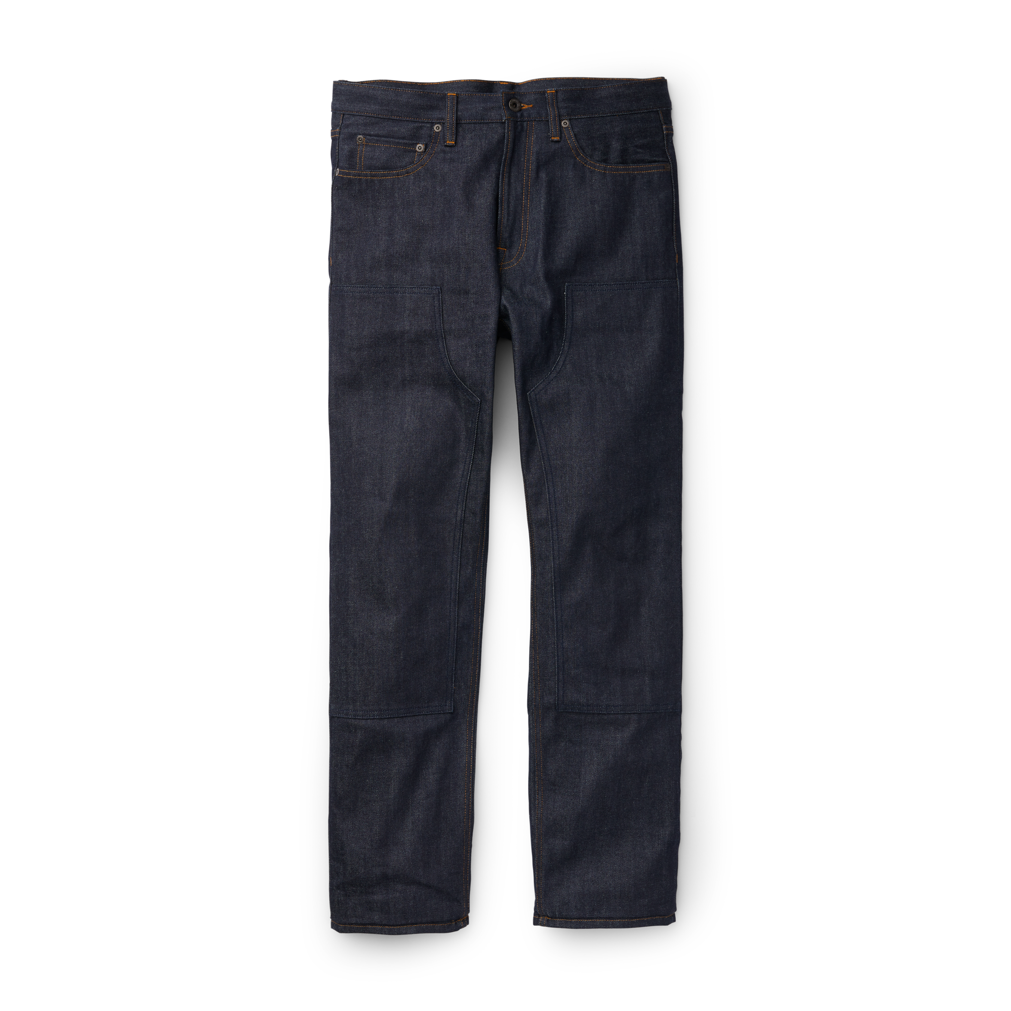 Bullbuck Double-front Jeans - Raw Indigo