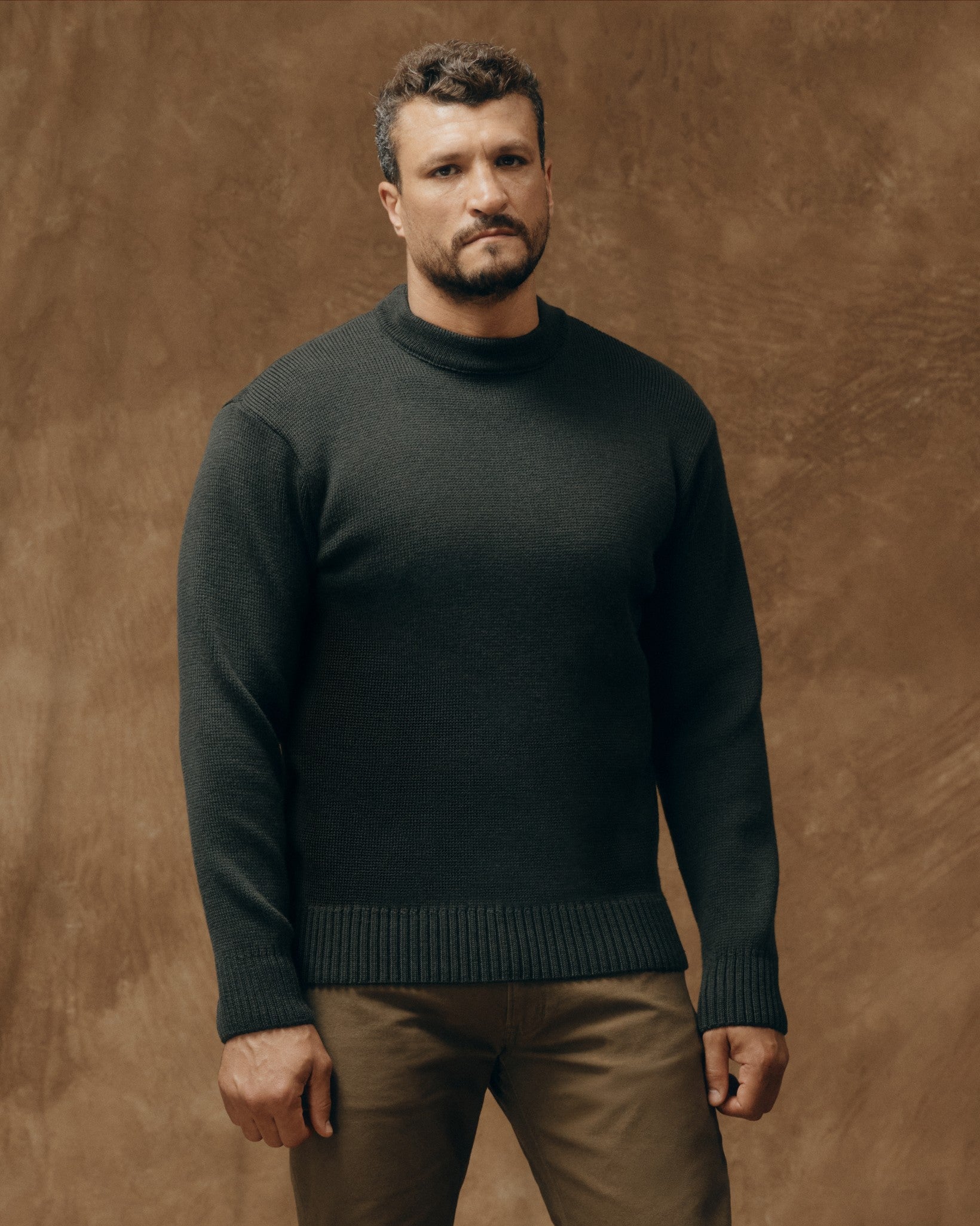 Crewneck Guide Sweater - Dark Timber