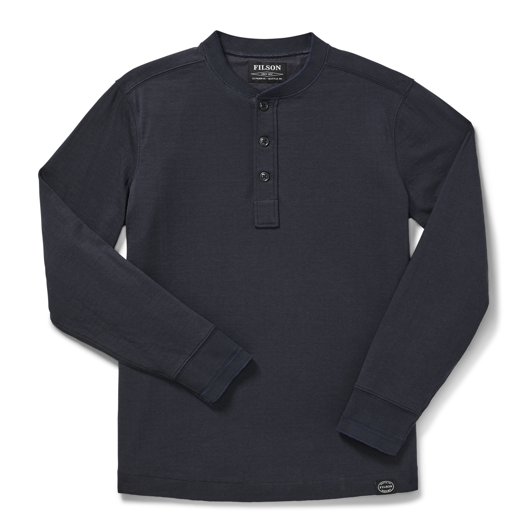 Double Layer Henley - Dark Navy