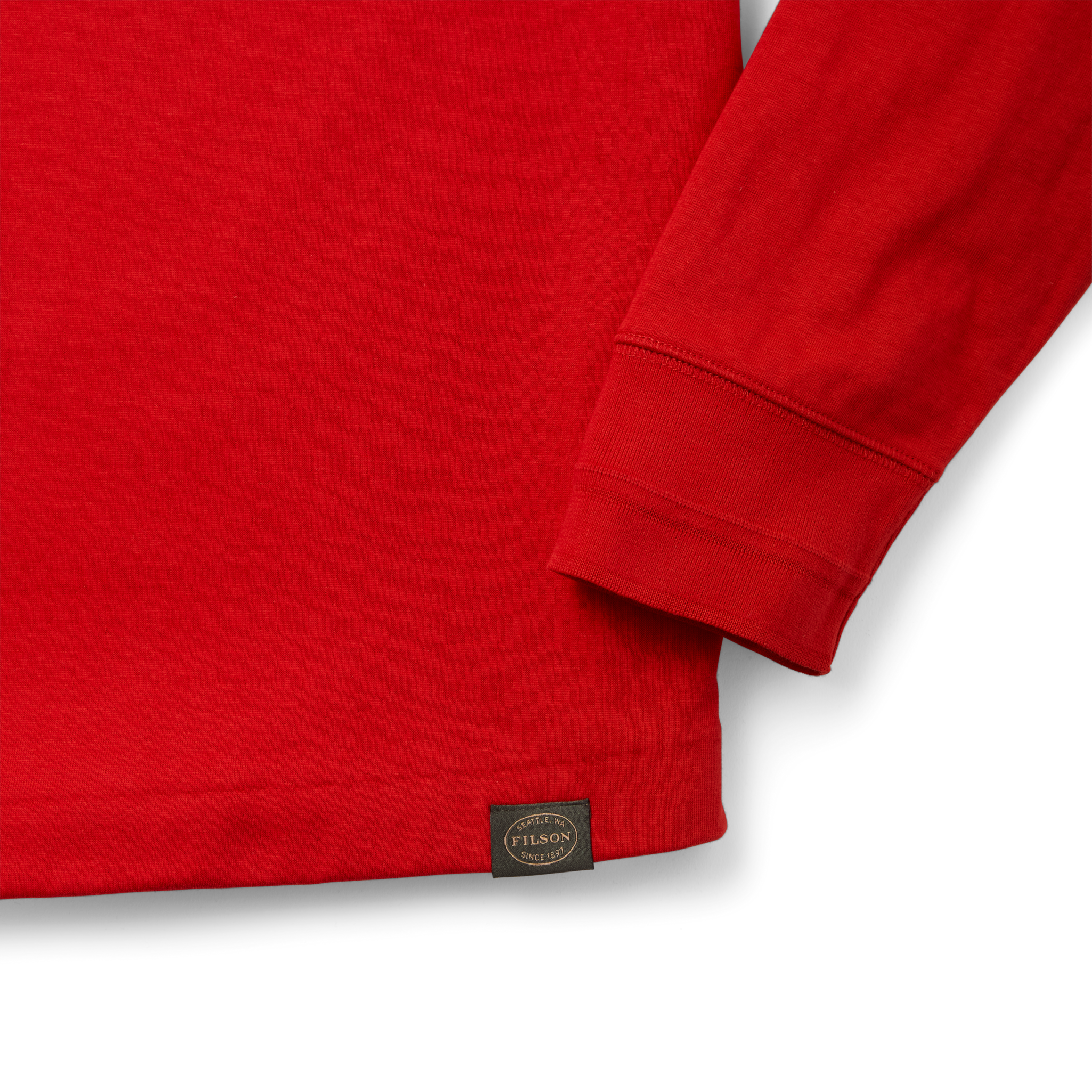 Double Layer Henley - Red - Image 4