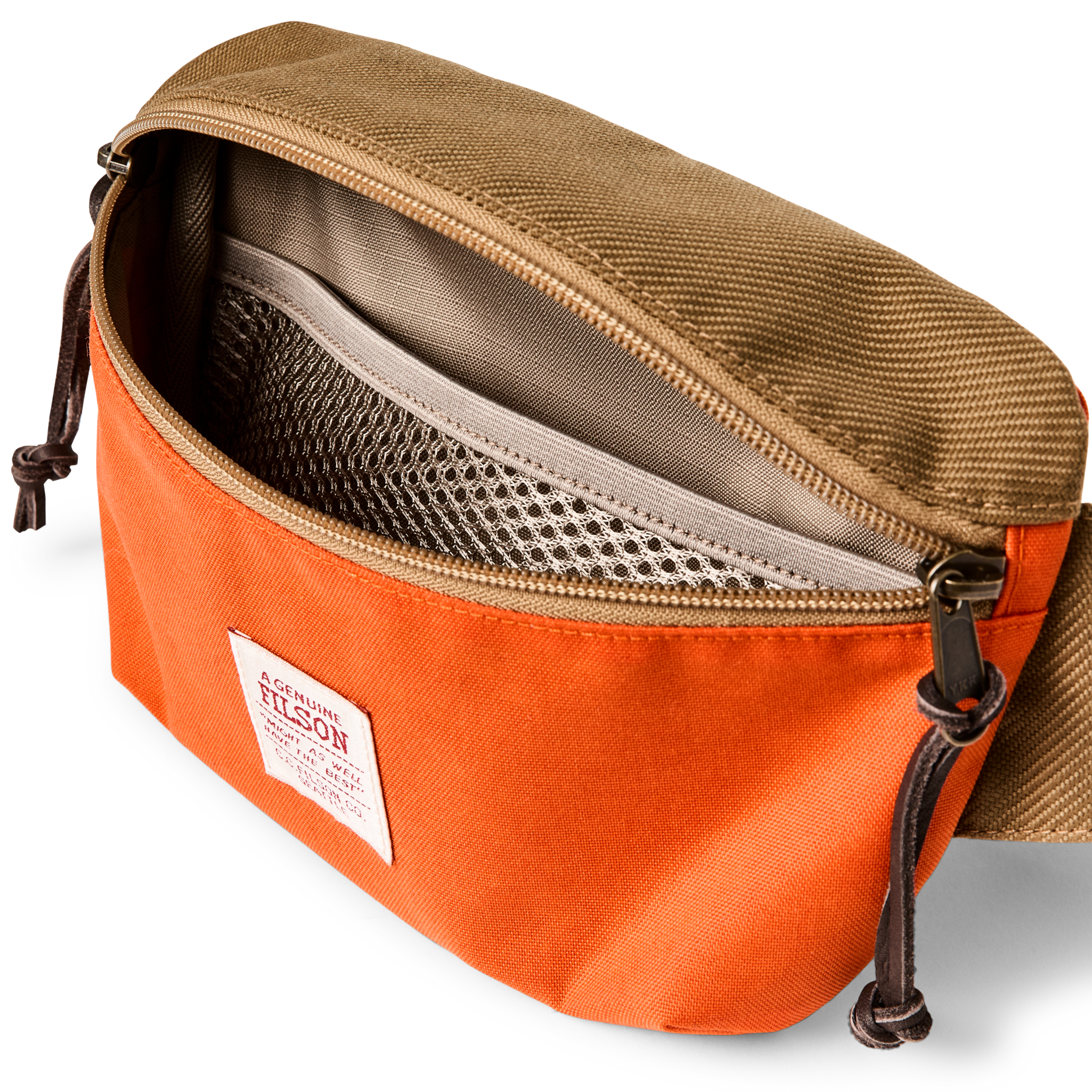 Surveyor Crossbody Pack - Dark Tan / Flame - Image 3