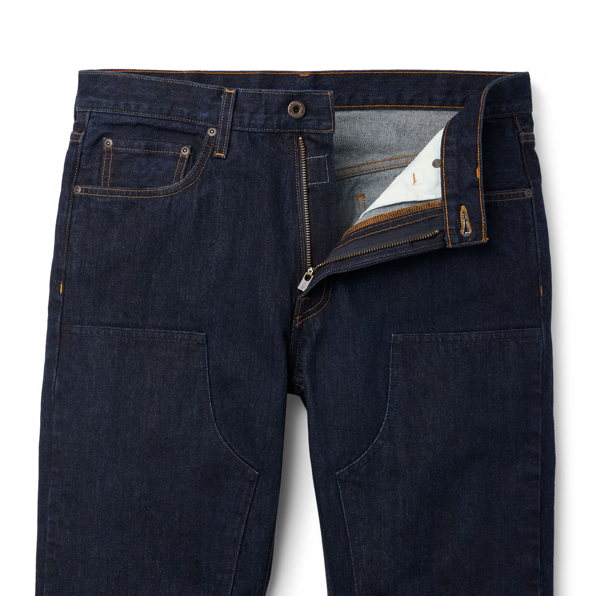 Bullbuck Double-front Jeans - Rinse Indigo - Image 4