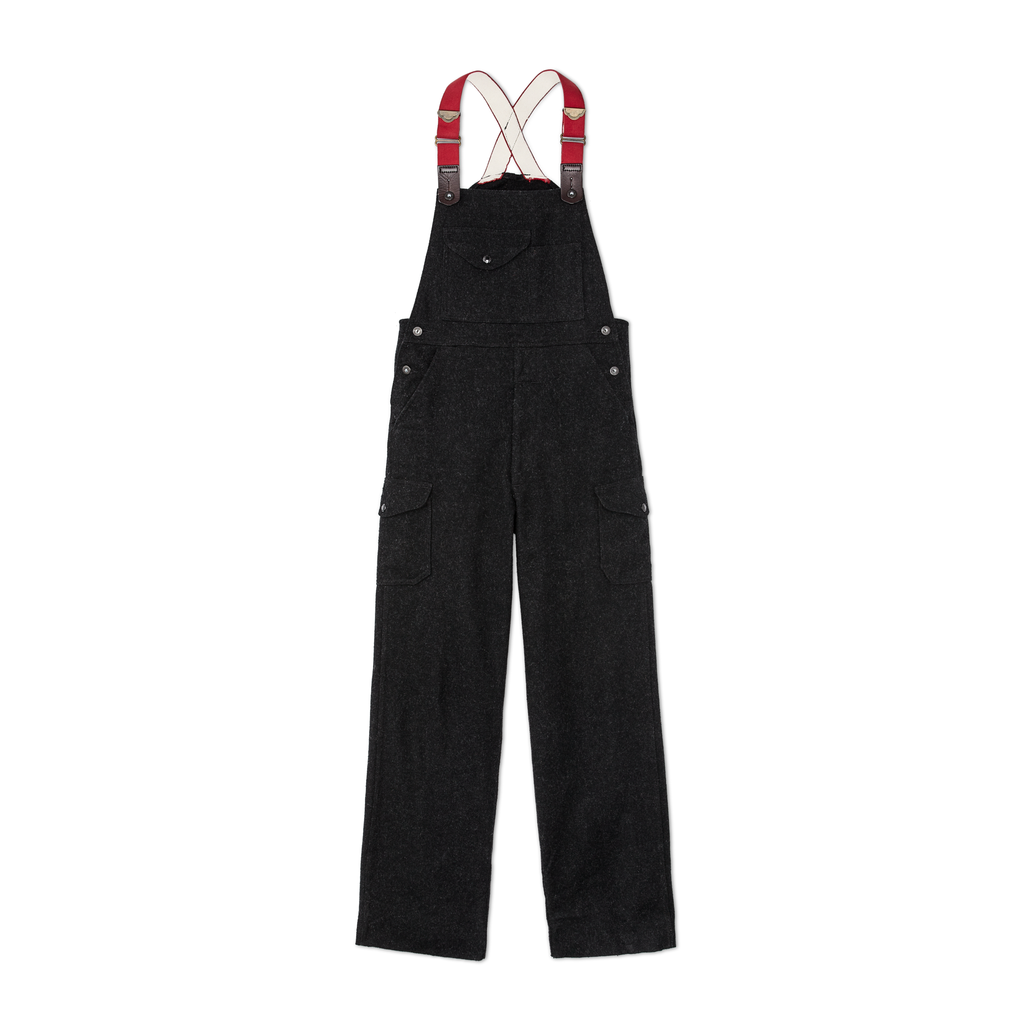 Mackinaw Wool Bibs - Charcoal - Image 3