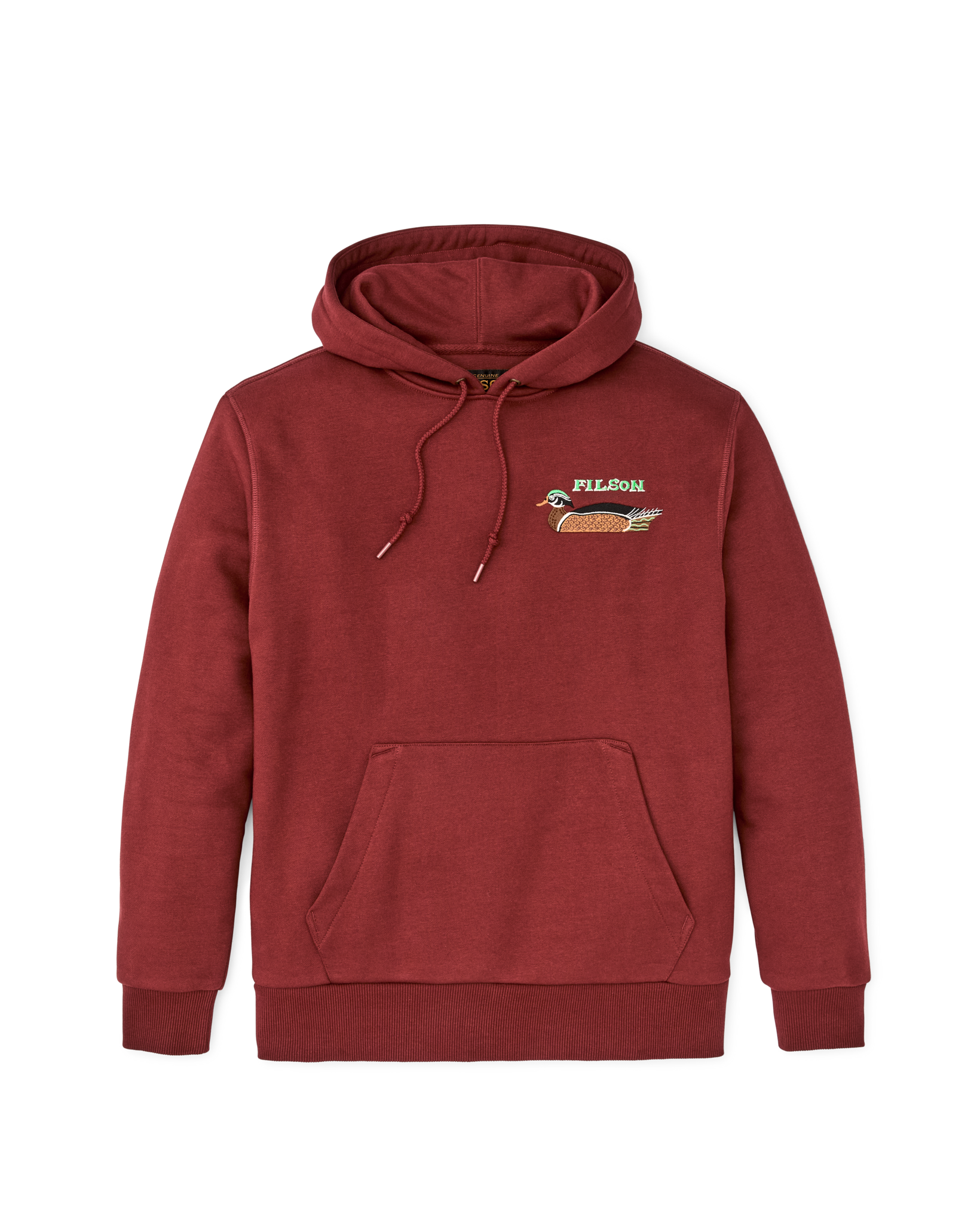Prospector Embroidered Hoodie - Fired Brick / Ducks