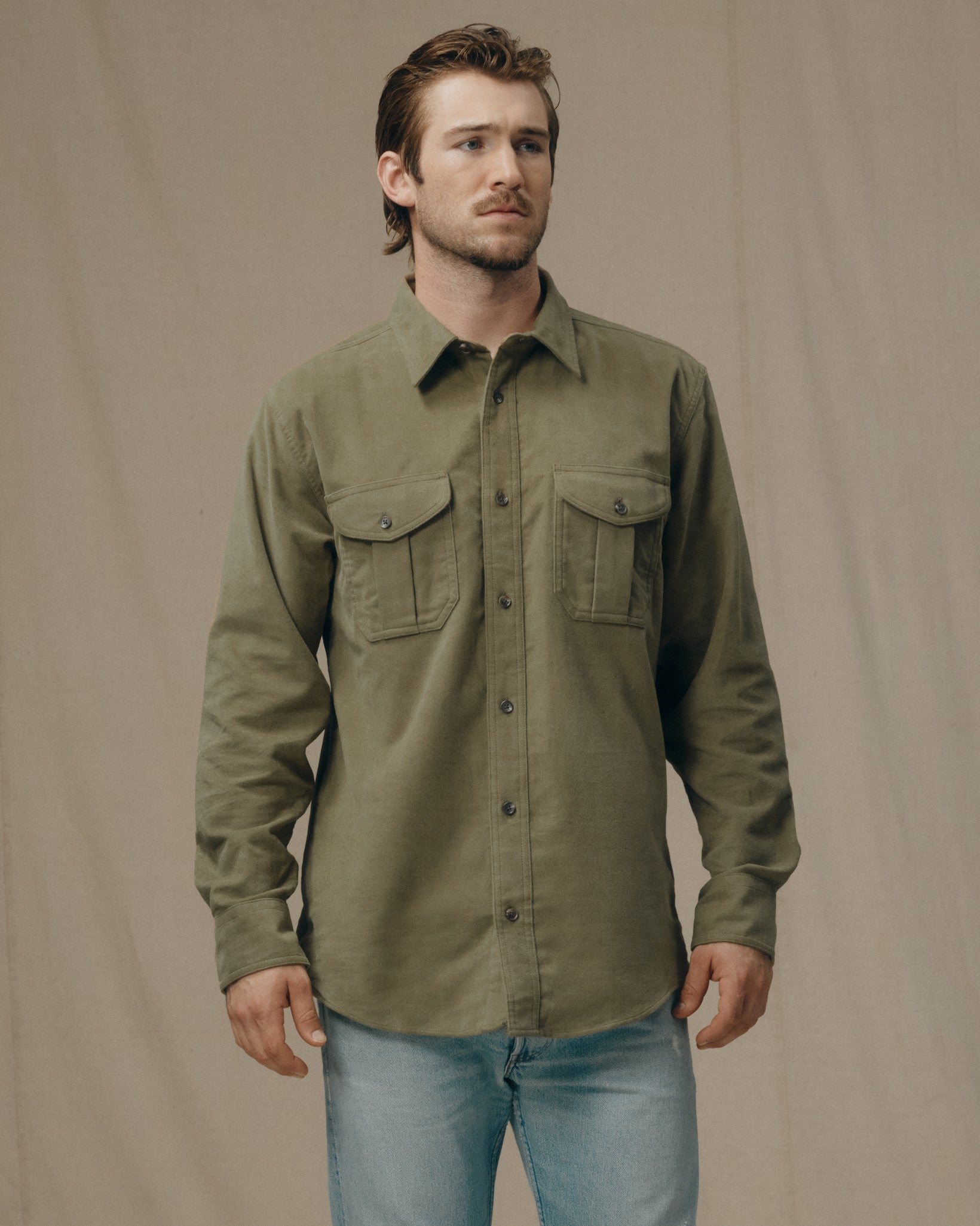 Moleskin Seattle Shirt - Lovat