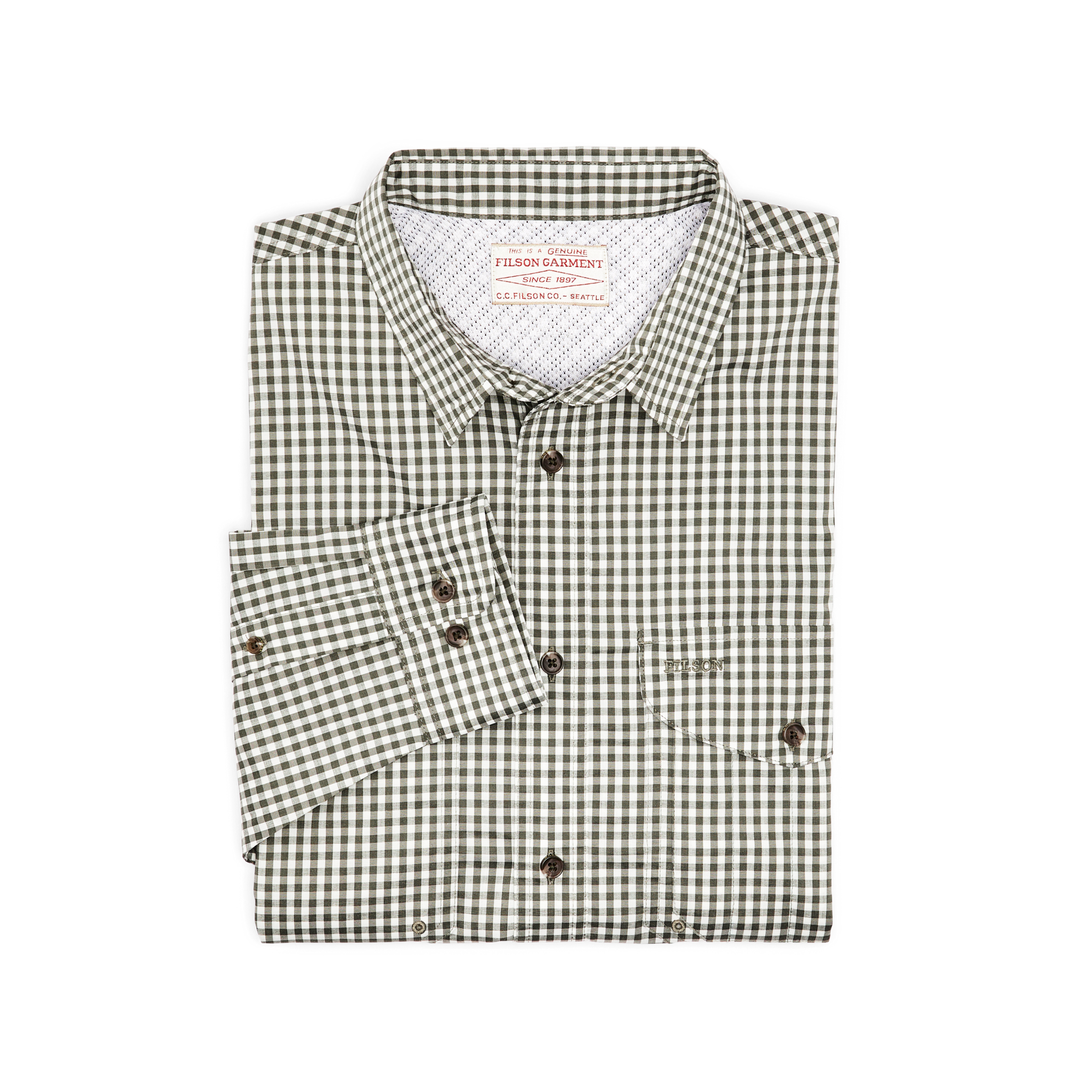 Twin Lakes Sport Shirt - Service Green Check - Image 3