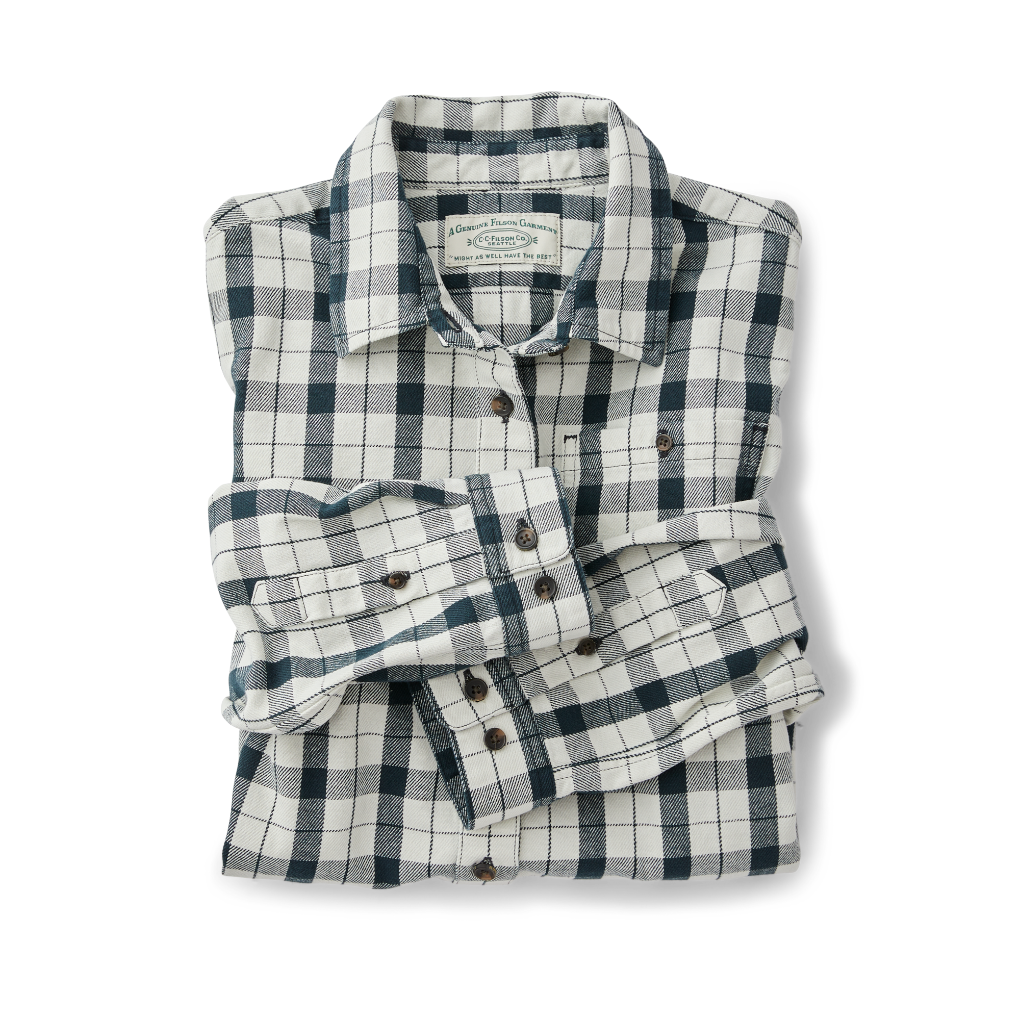 Women's Vintage Wash Alaskan Guide Shirt - Cream/black - Image 5