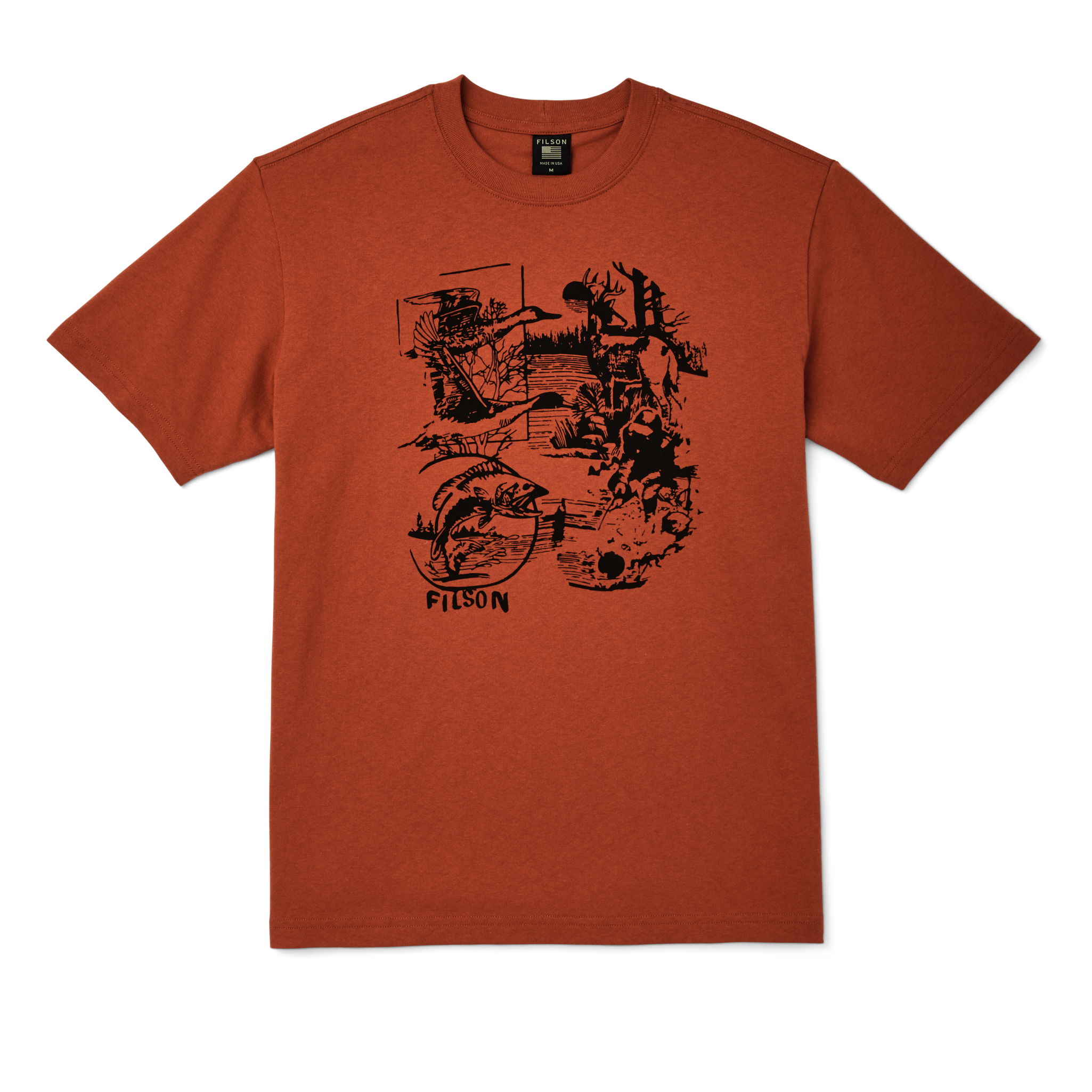 Pioneer Graphic T-shirt - Iron Rust / Well Fed