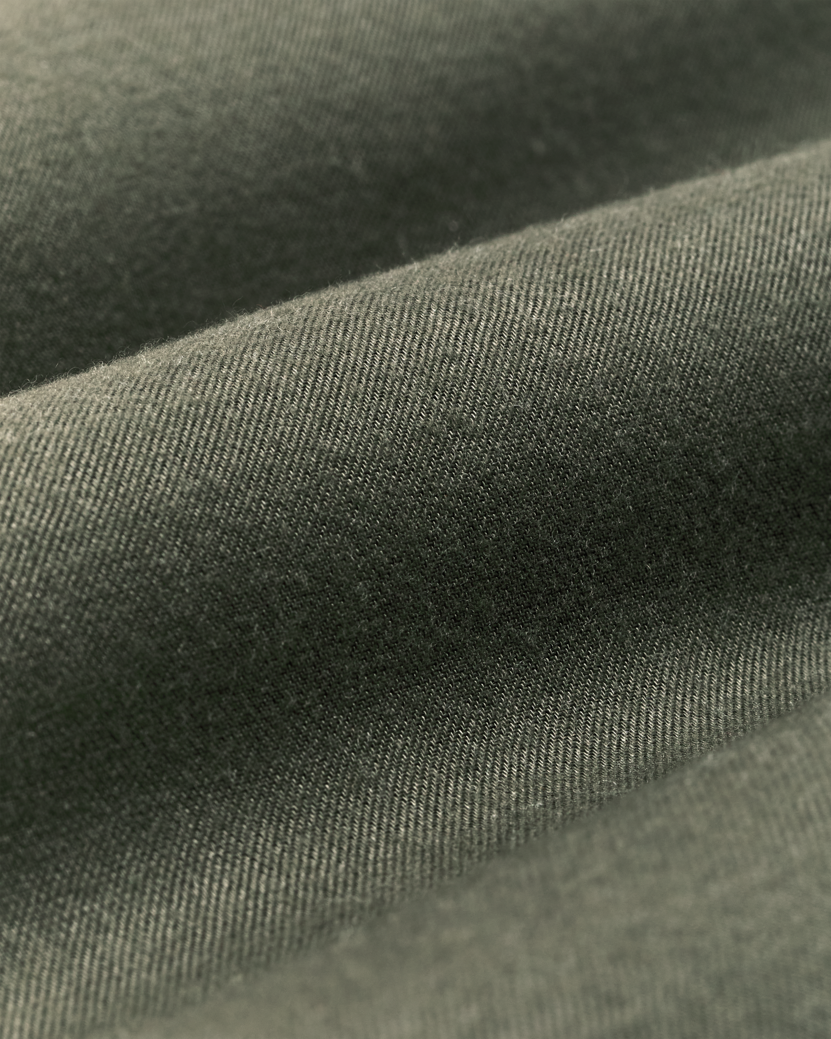 Women's Gathered Hem Shirt - Olive - Image 3