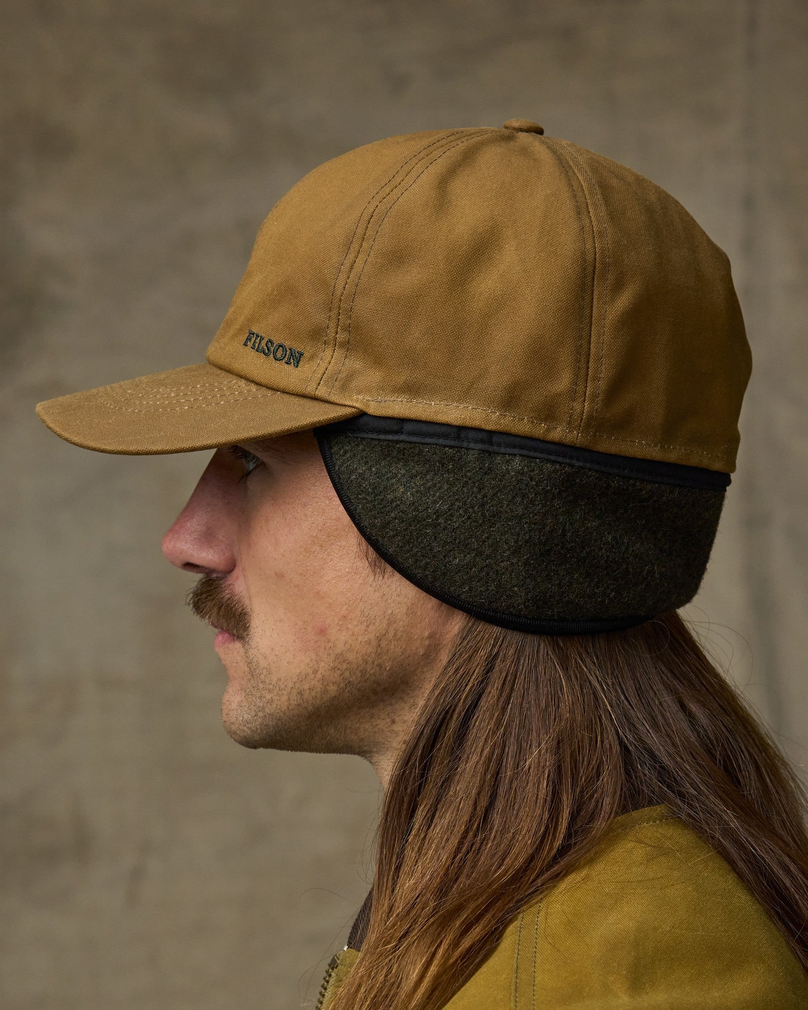 Insulated Tin Cloth Cap - Dark Tan - Image 4