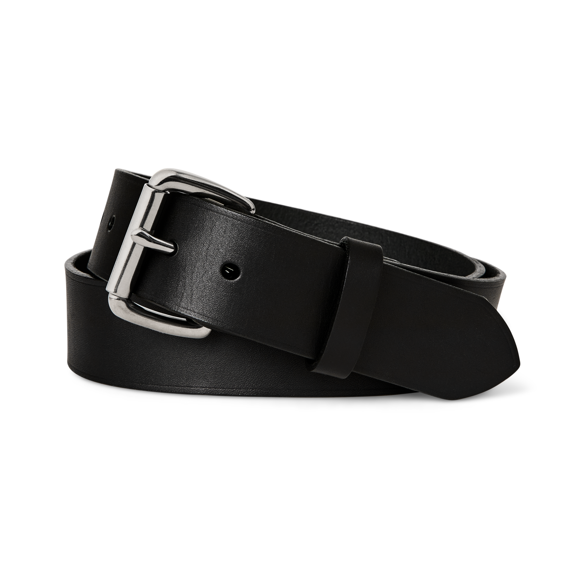 1.5" Bridle Leather Belt - Black - Image 4