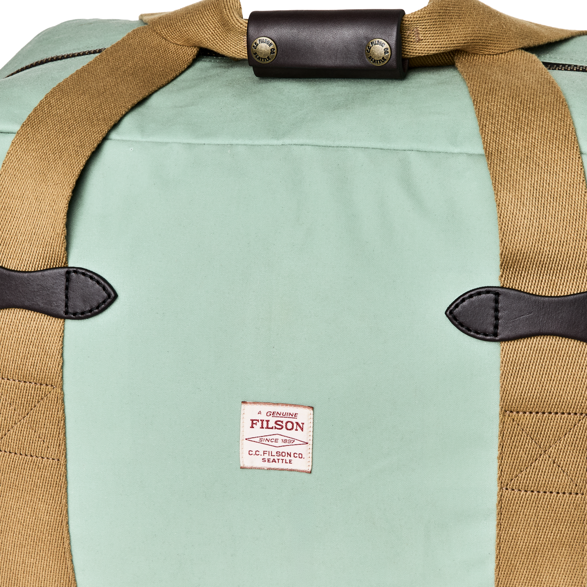 Medium Tin Cloth Duffle Bag - Granite Green - Image 5