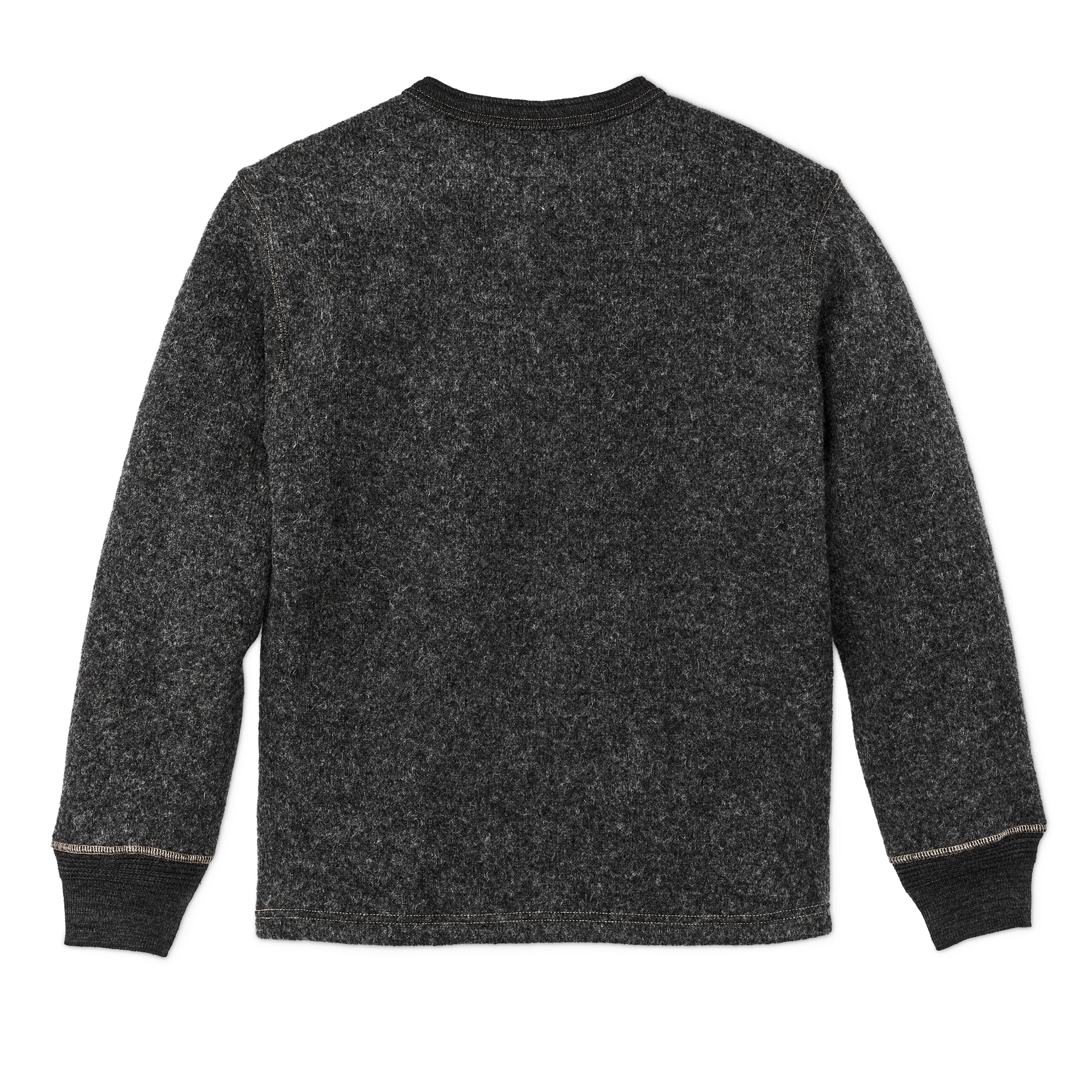 Keyport Wool Henley - Charcoal Heather - Image 2