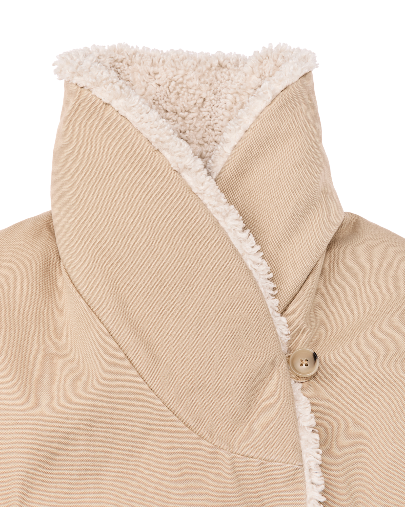 Women's Canvas Packer Coat - Natural - Image 8