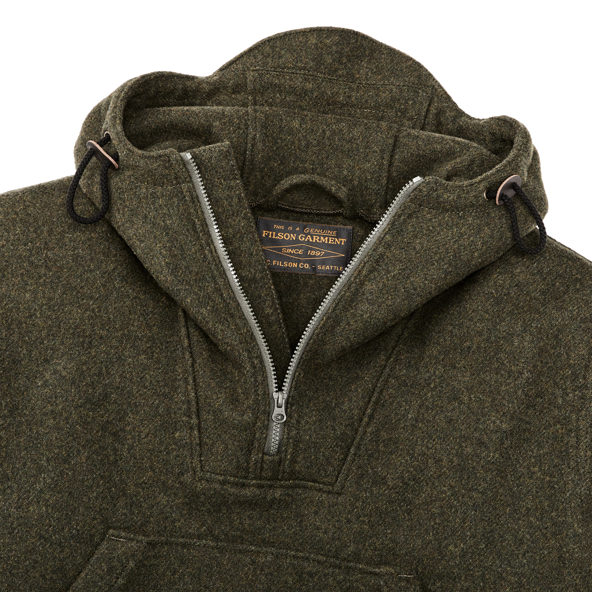Mackinaw Wool Anorak - Forest Green - Image 4