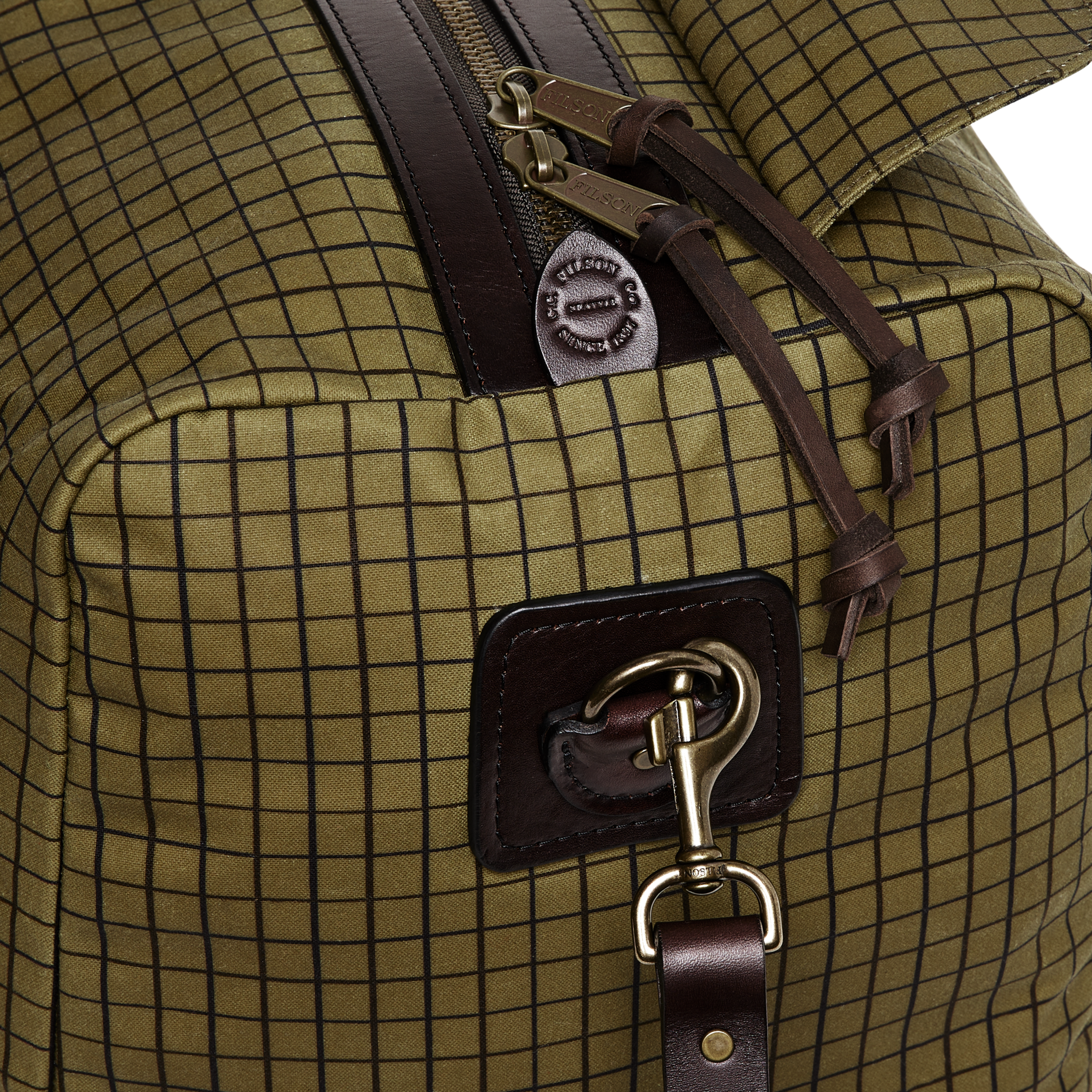 Oil Finish Tin Cloth Duffle - Flyway Green - Image 6