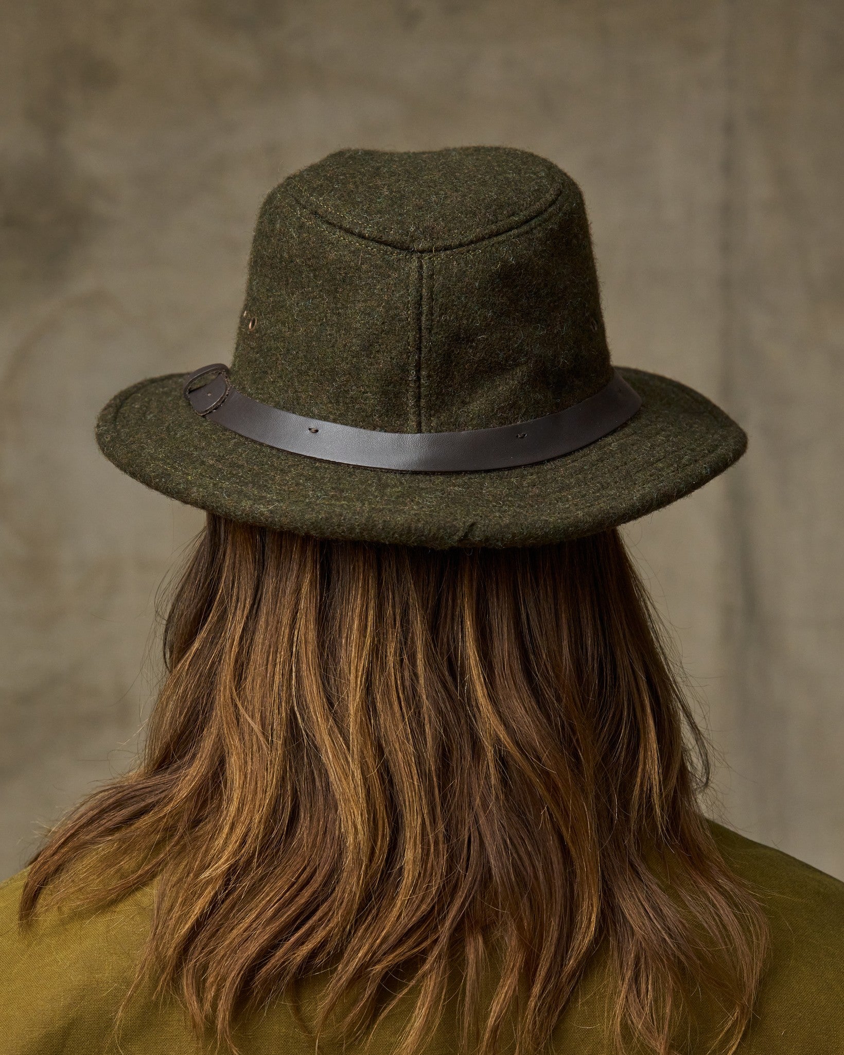 Wool Packer Hat - Forest Green - Image 4