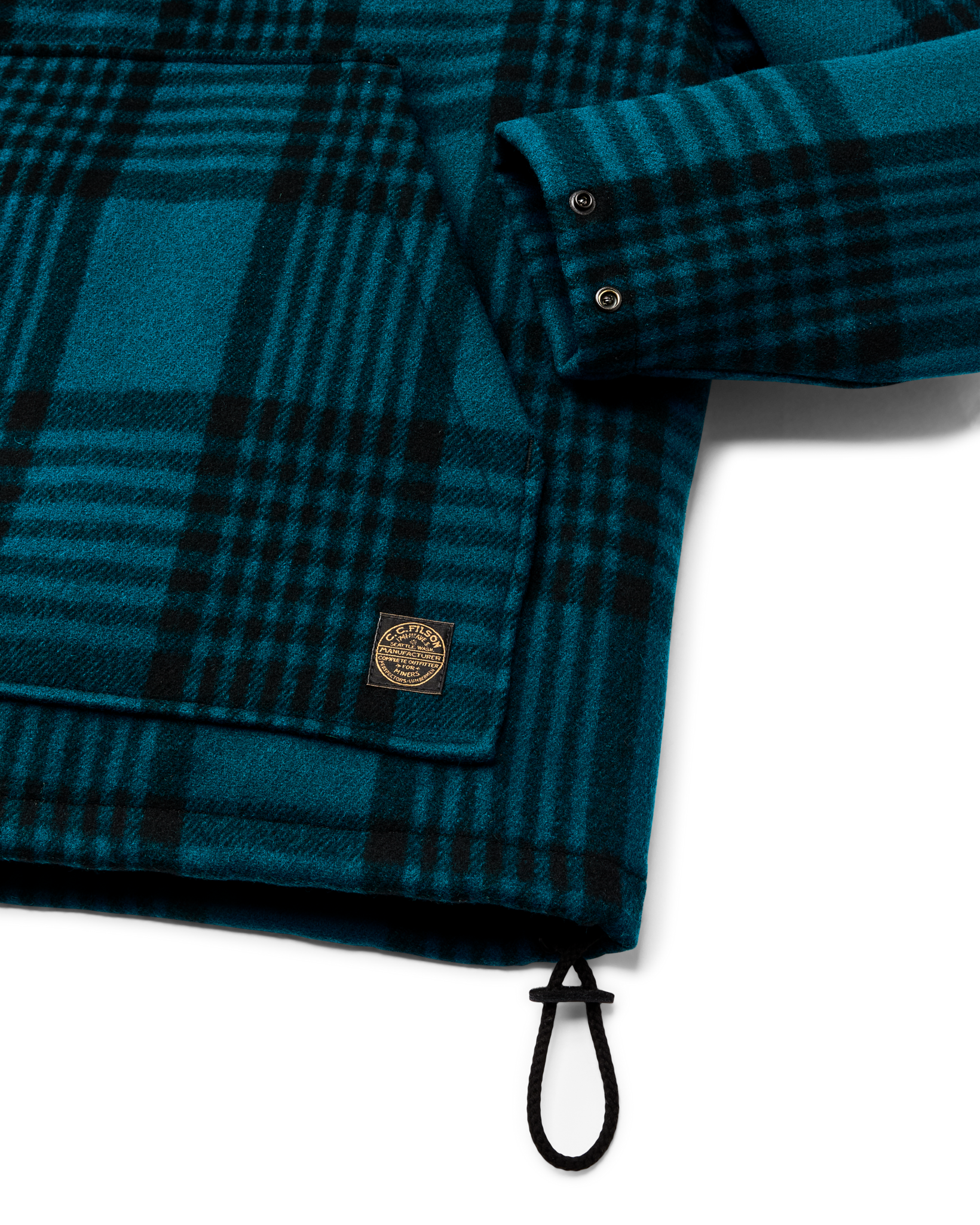 Mackinaw Wool Anorak - Blue / Black Plaid - Image 7