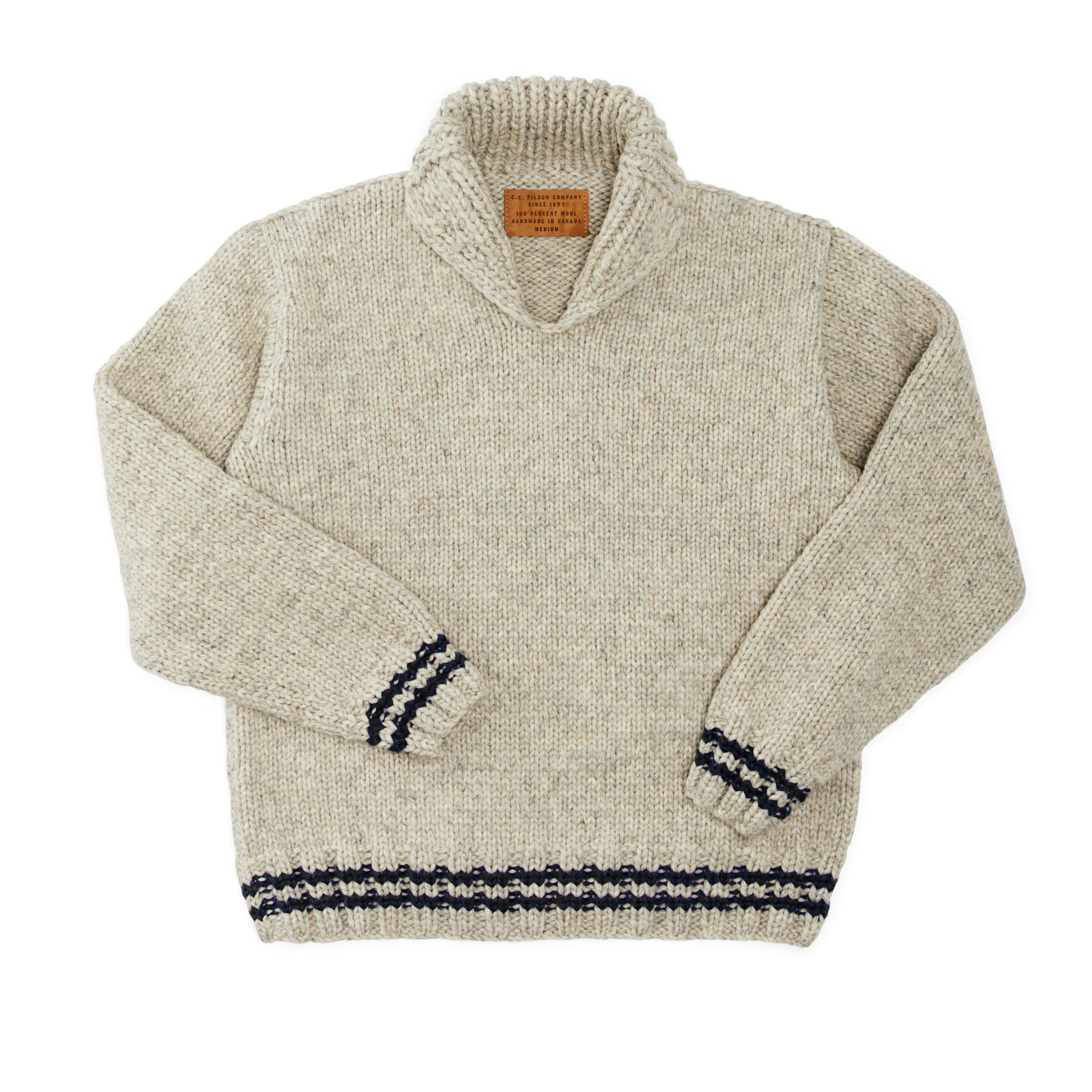 Handmade Pullover Sweater - Natural / Fish