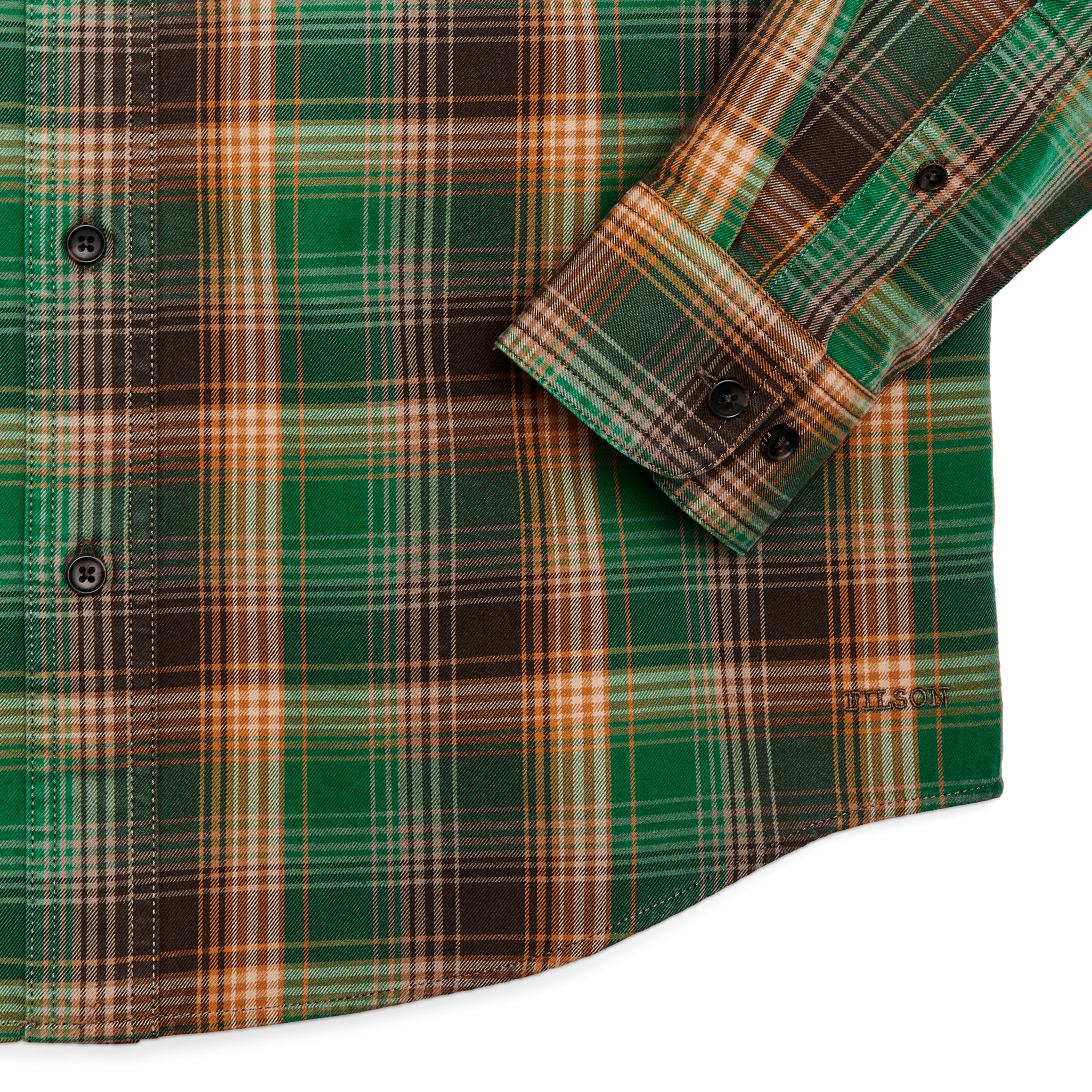 Lightweight Alaskan Guide Shirt - Yellow / Green / Gray Plaid - Image 4