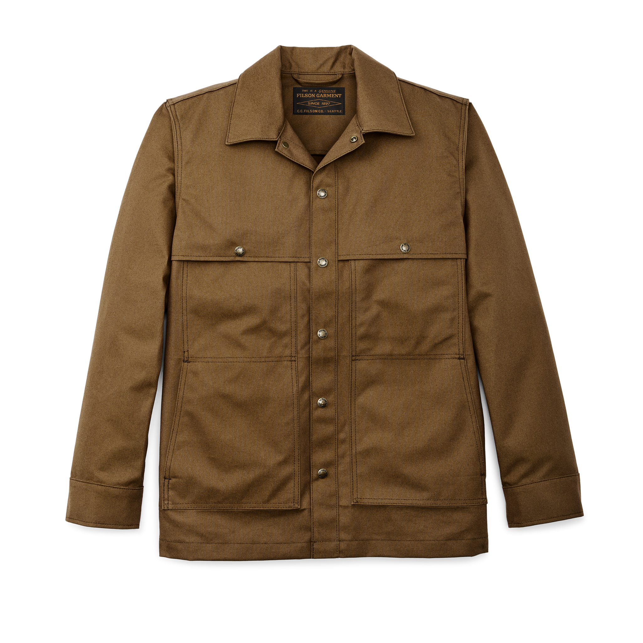 Dry Tin Cloth Jac-shirt - Sepia