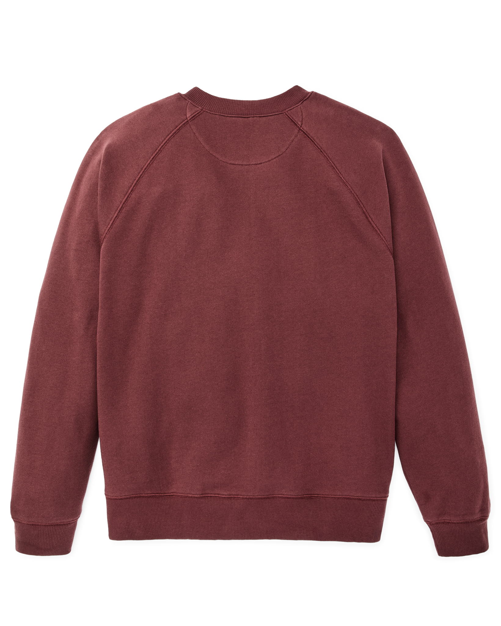 Quarter-zip Terry Sweatshirt - Wine - Image 2
