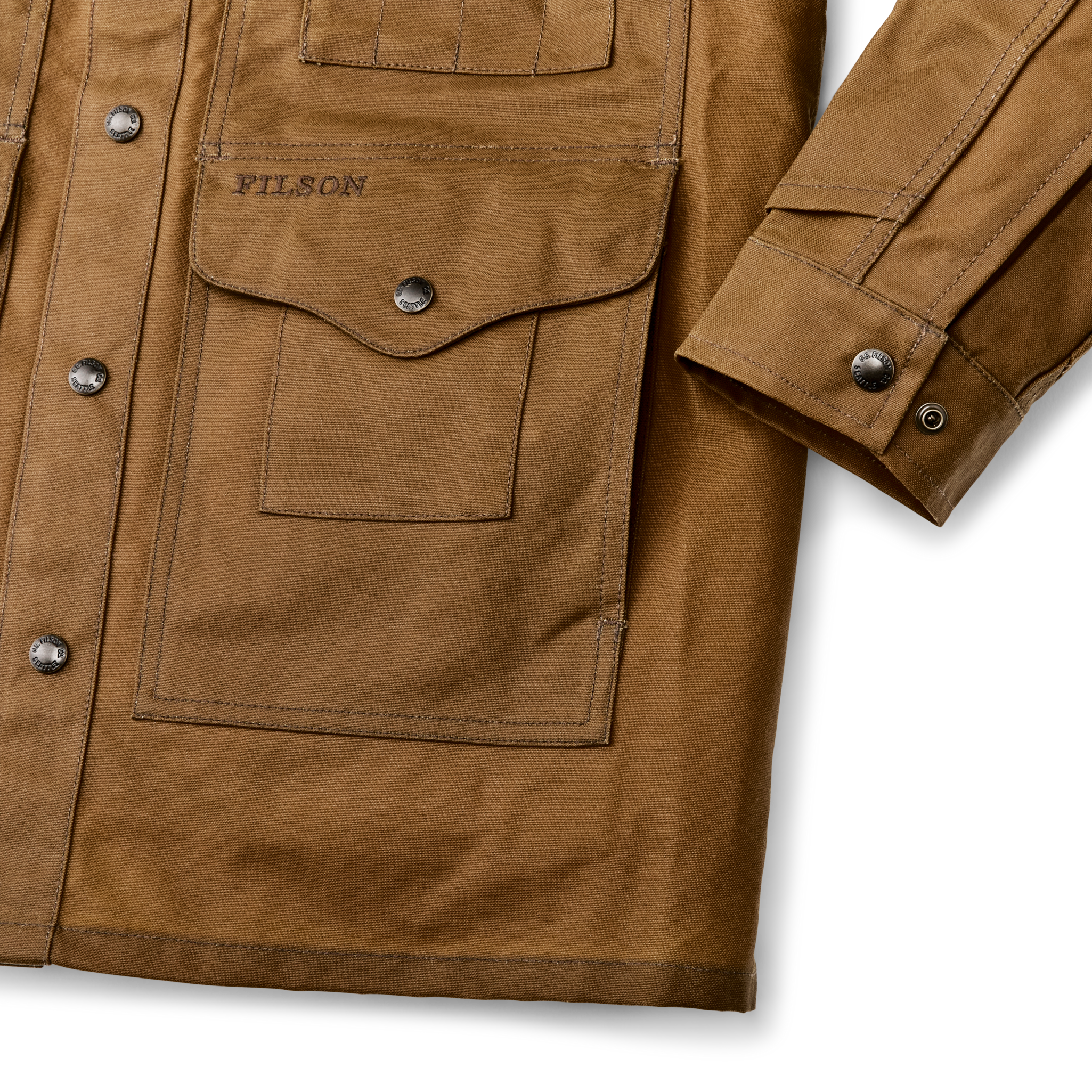 Tin Cloth Cruiser Jacket - Dark Tan - Image 4