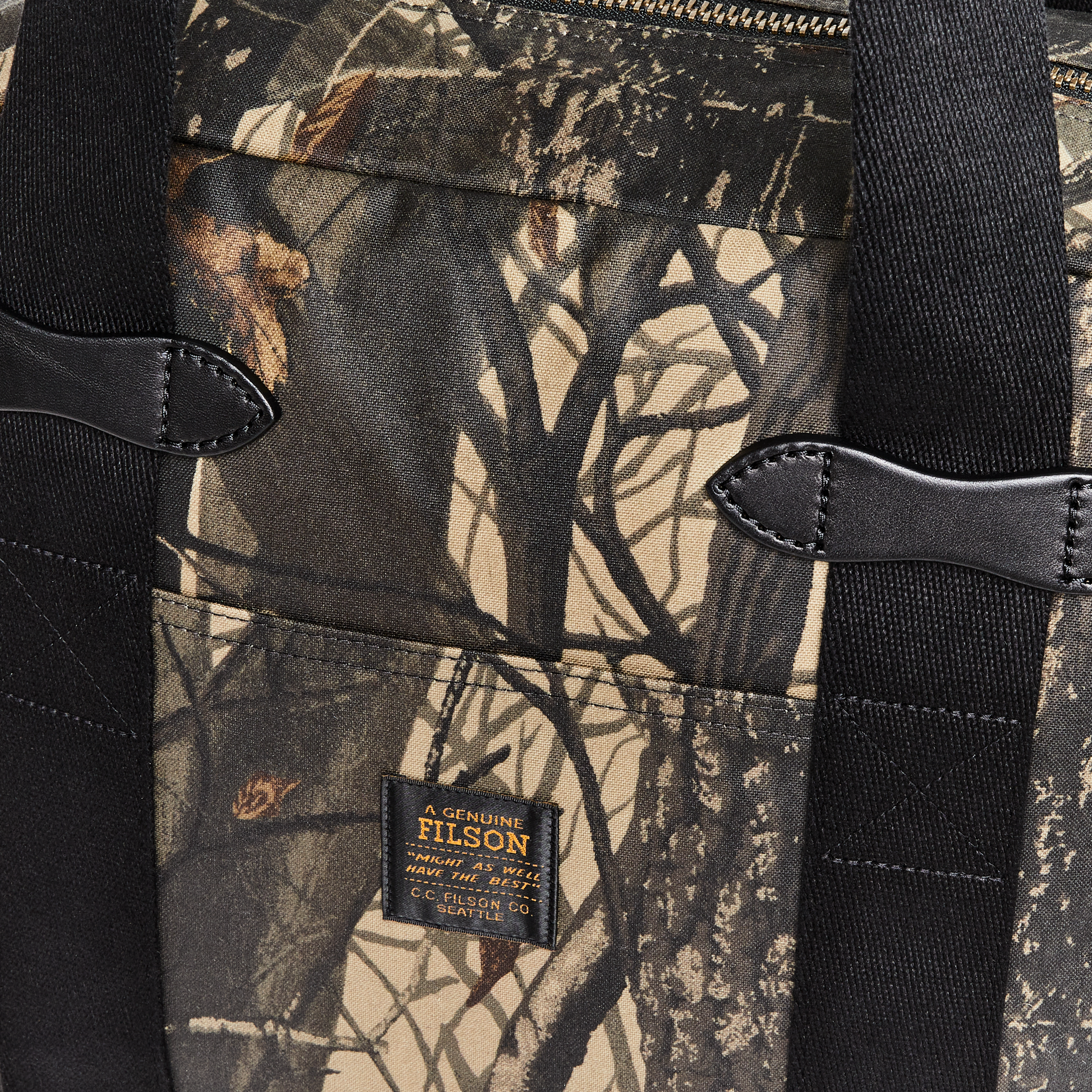 Tin Cloth Zipper Tote Bag - Realtree Hardwoods Camo - Image 5