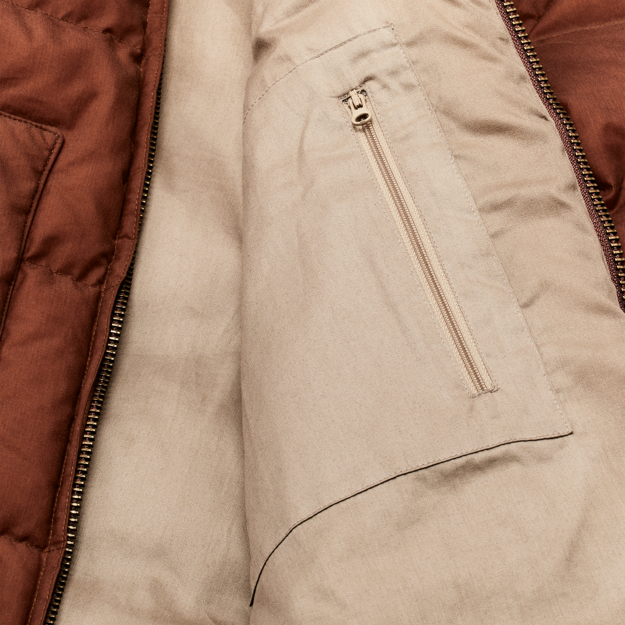 Women's Waxed Down Jacket - Madder Root - Image 4
