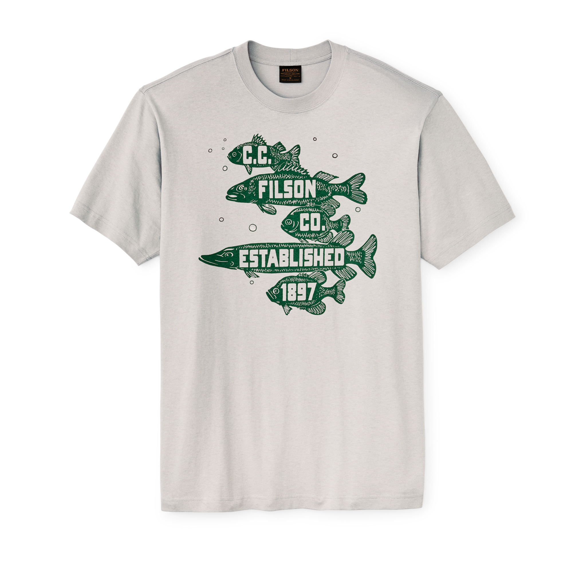 Frontier Graphic T-shirt - Fog / Fish Stack