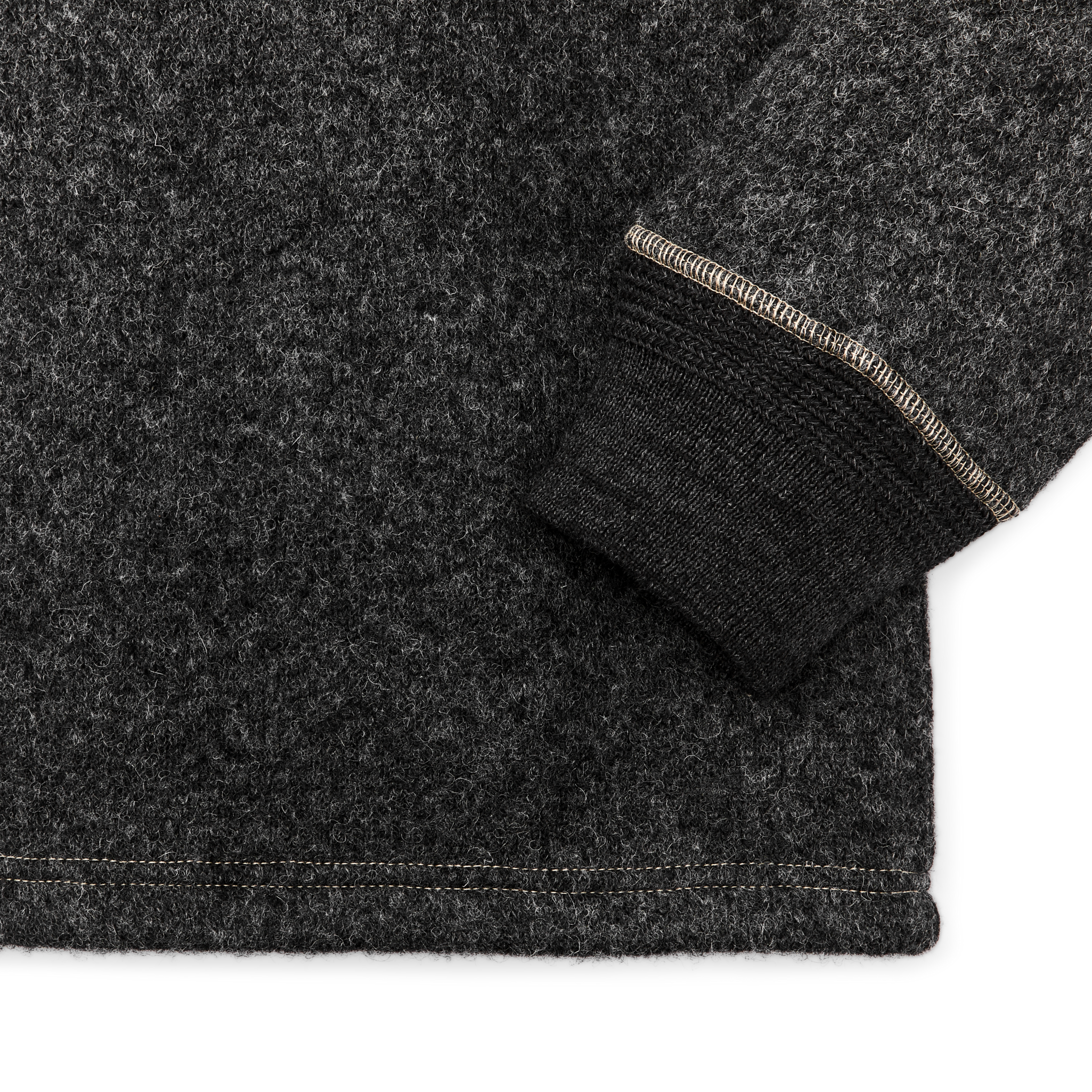 Keyport Wool Henley - Charcoal Heather - Image 4