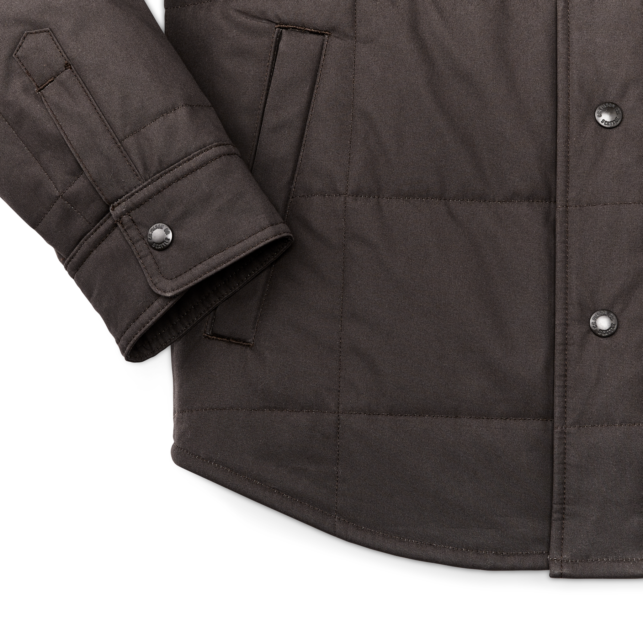 Cover Cloth Quilted Jac-shirt - Cinder - Image 4