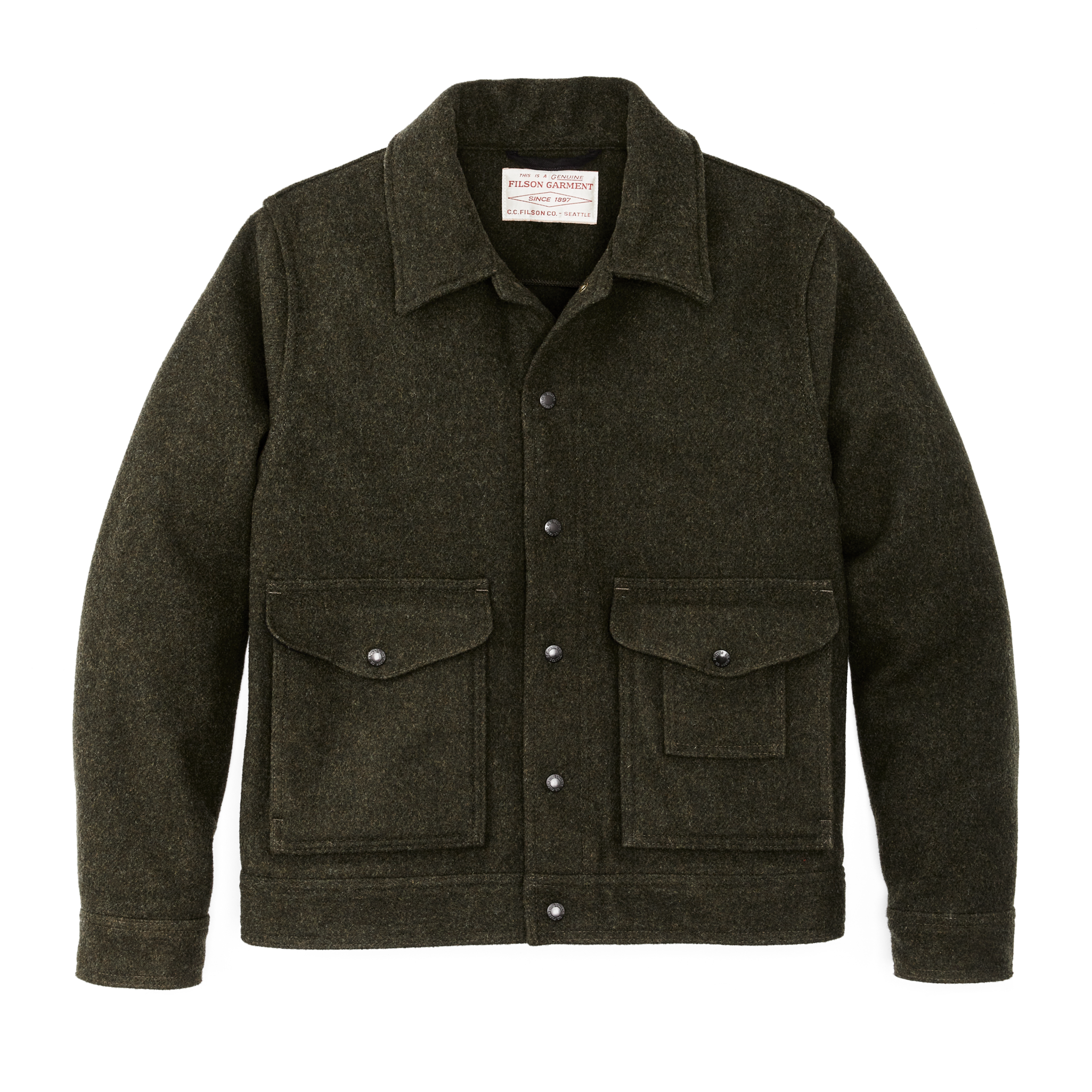 Mackinaw Wool Work Jacket - Forest Green