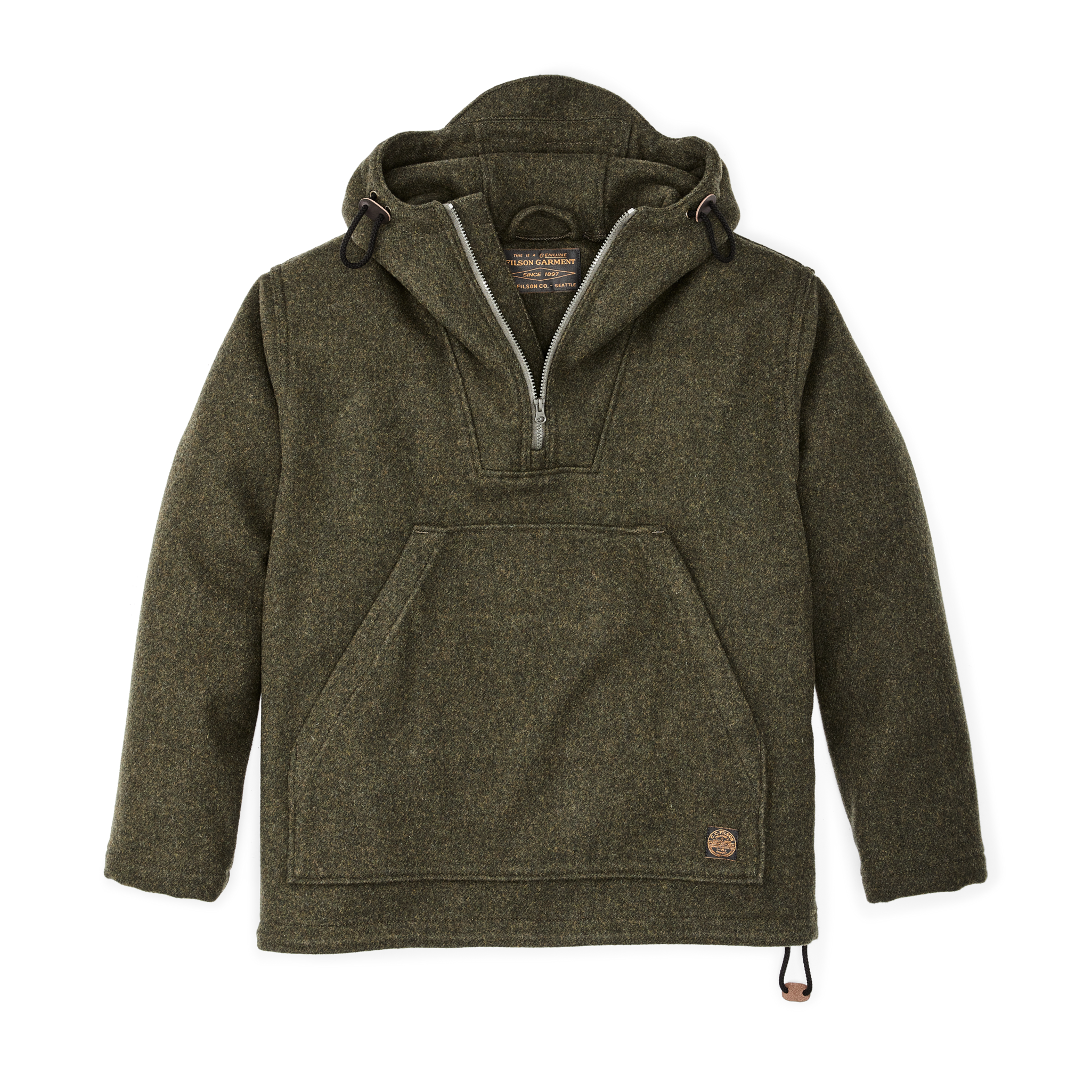 Mackinaw Wool Anorak - Forest Green