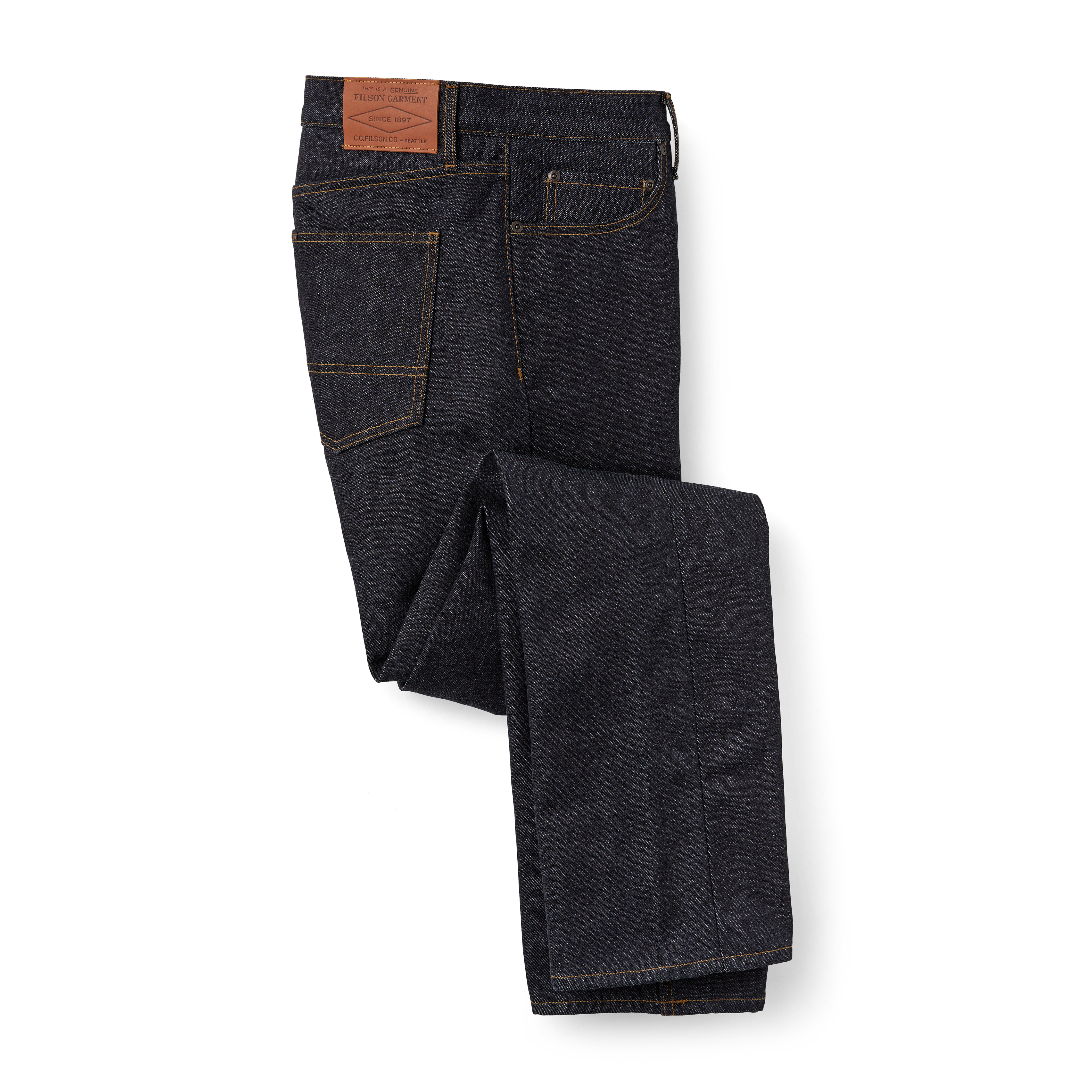 Rail-splitter Lined Jeans - Raw Indigo / Red Black - Image 3