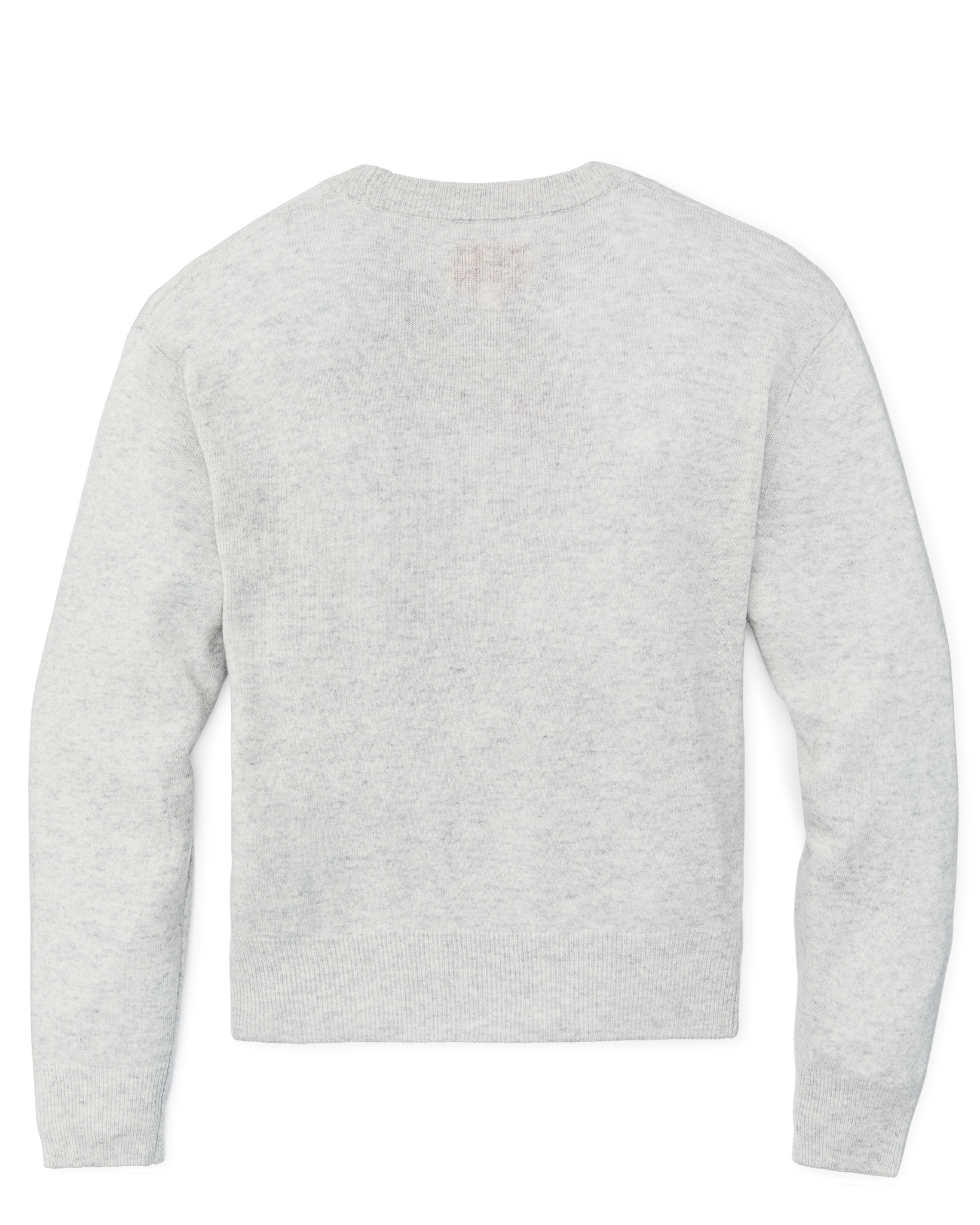 Women's Graphic Wool Sweater - Heather Gray - Image 3
