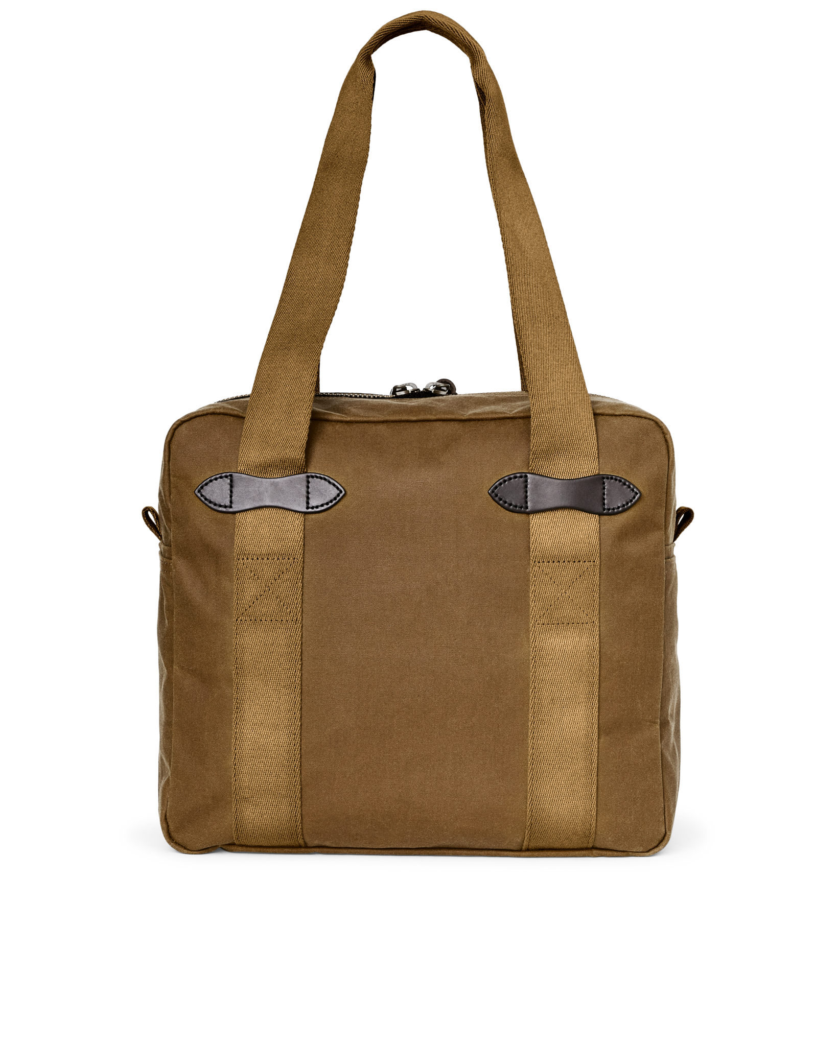 Tin Cloth Zipper Tote Bag - Dark Tan - Image 2