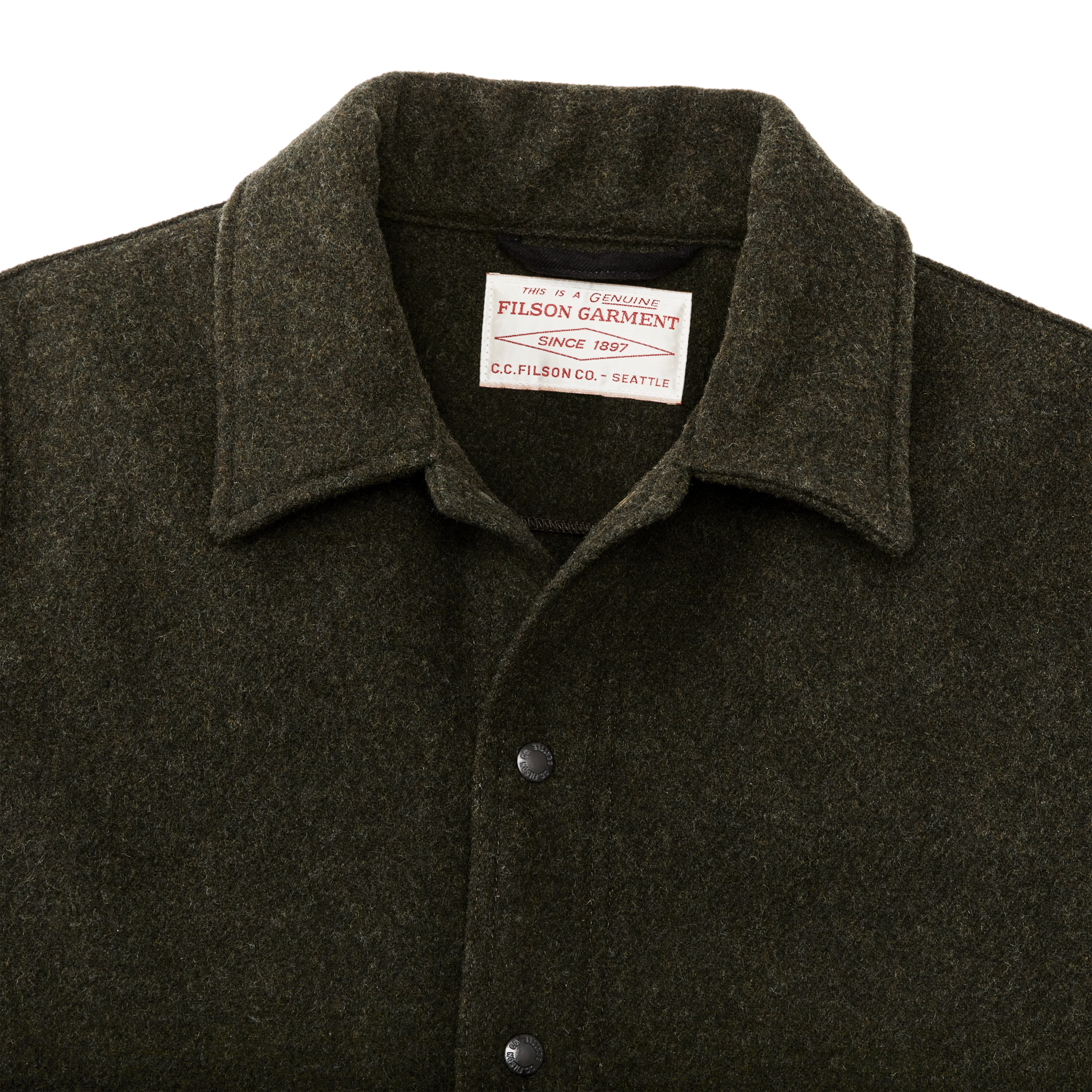 Mackinaw Wool Work Jacket - Forest Green - Image 4