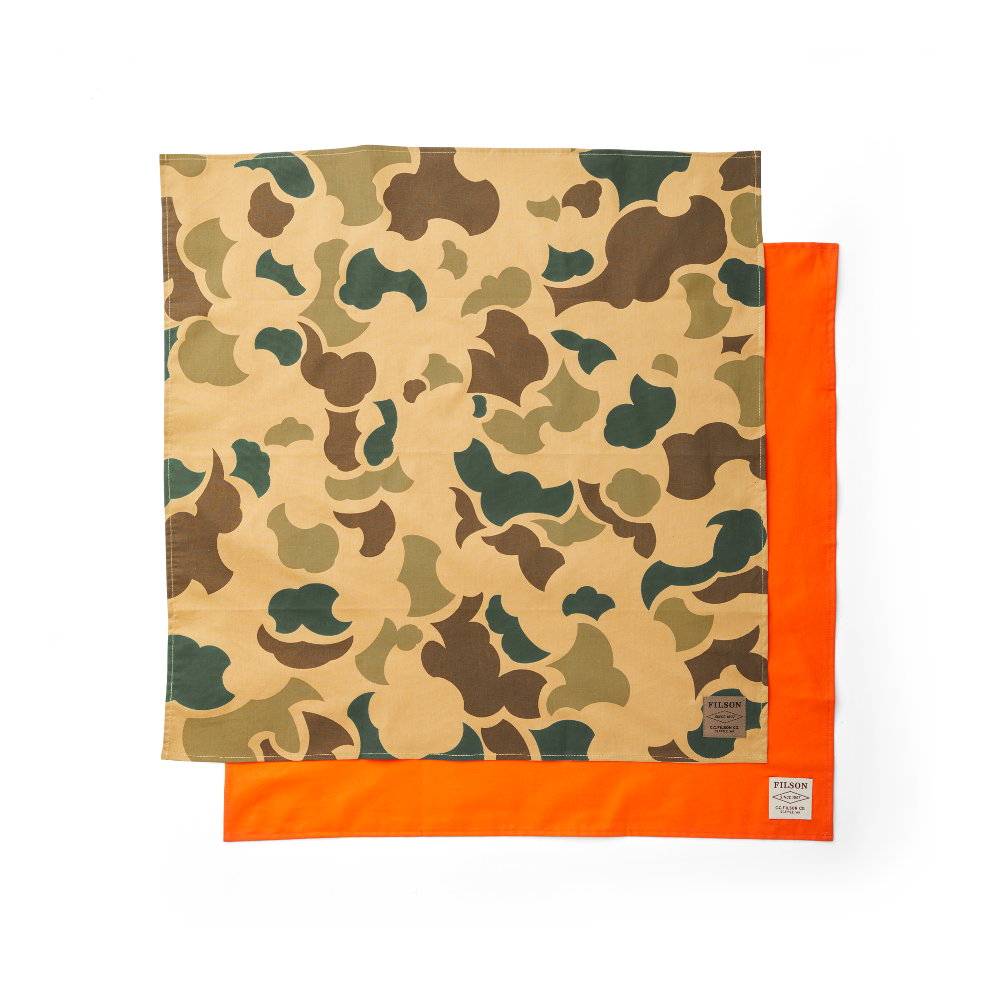 Sportsman Bandana 2-pack - Light Shrub Camo / Flame